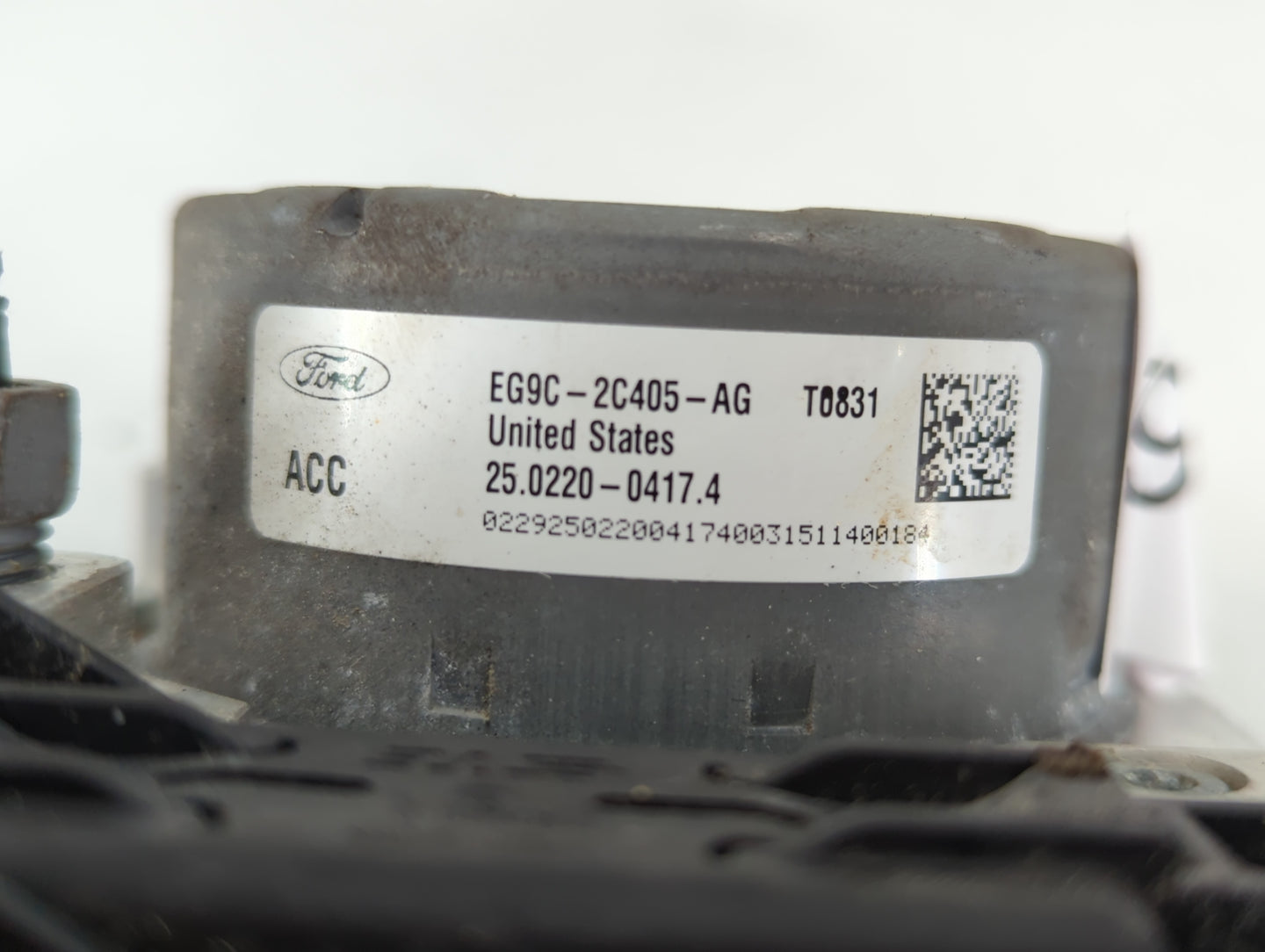 2014-2016 Ford Fusion ABS Pump Control Module Replacement P/N:EG9C-2C405-AG Fits Fits 2014 2015 2016 OEM Used Auto Parts - O