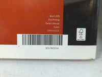 2016 Ford Fusion Owners Manual Book Guide P/N:GE5J 19A321 AA OEM Used Auto Parts - Oemusedautoparts1.com