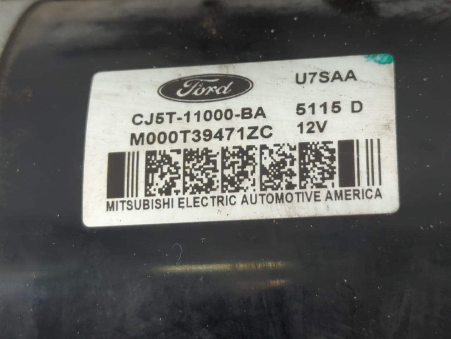 2013-2016 Ford Fusion Car Starter Motor Solenoid OEM P/N:M000T39471ZC CJ5T-11000-BA Fits Fits 2013 2014 2015 2016 OEM Used A
