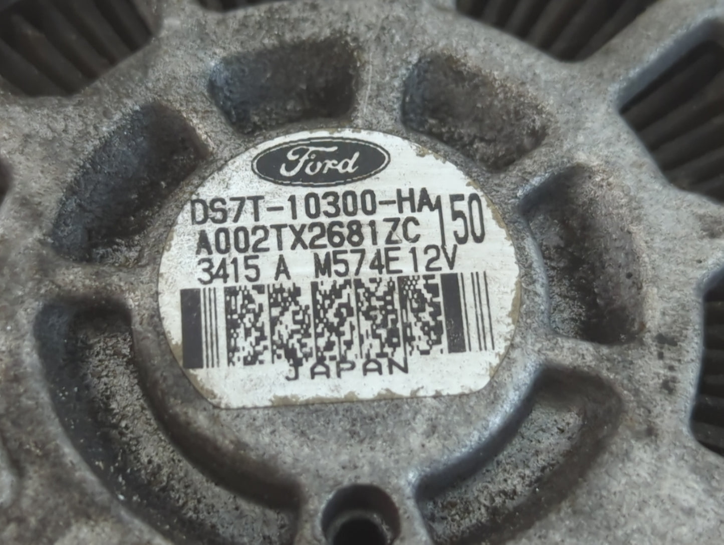 2013-2020 Ford Fusion Alternator Replacement Generator Charging Assembly Engine OEM P/N:DS7T-10300-HA Fits OEM Used Auto Par