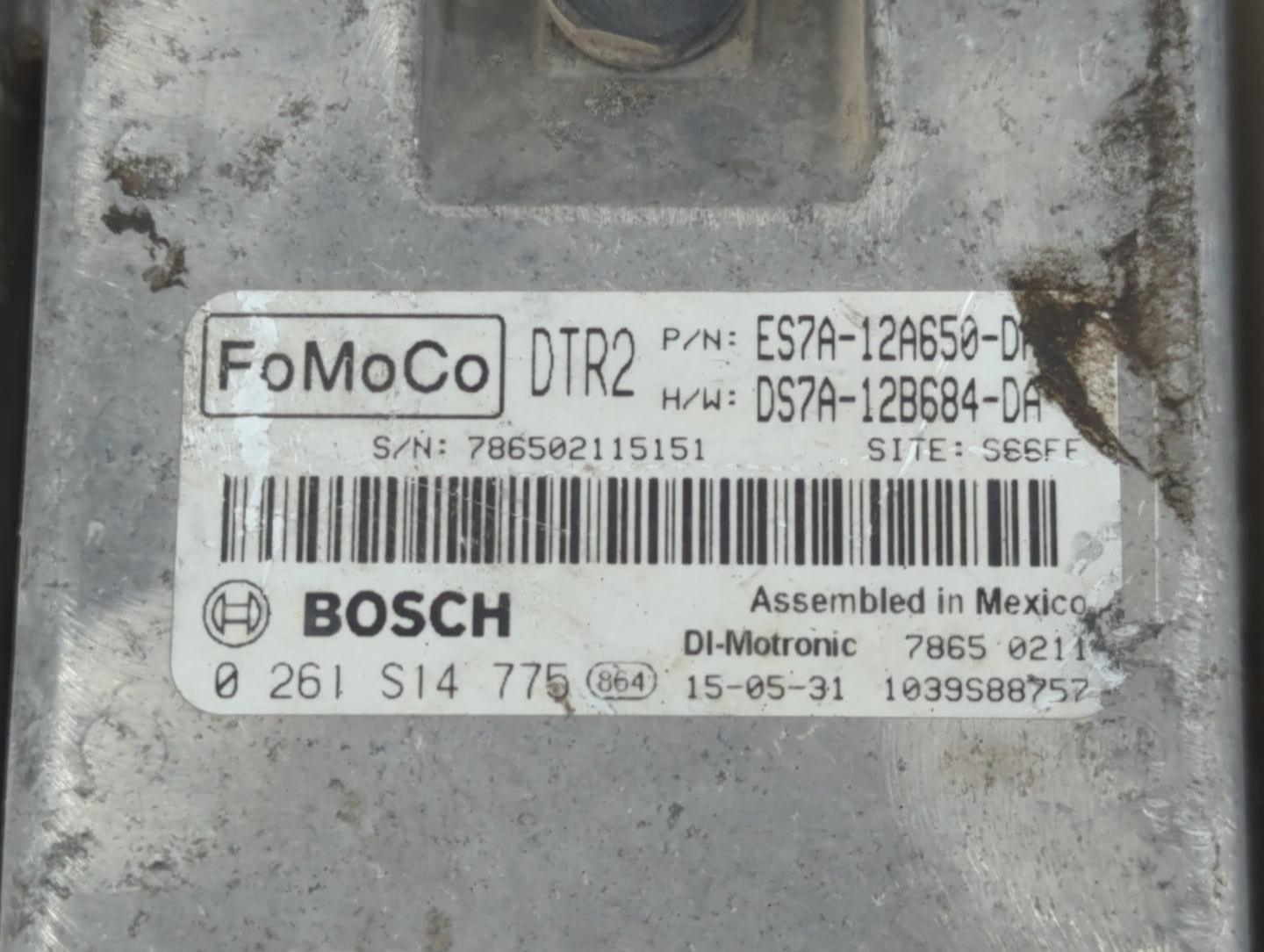 2014-2016 Ford Fusion PCM Engine Control Computer ECU ECM PCU OEM P/N:DS7A-12B684-DA ES7A-12A650-DA Fits Fits 2014 2015 2016