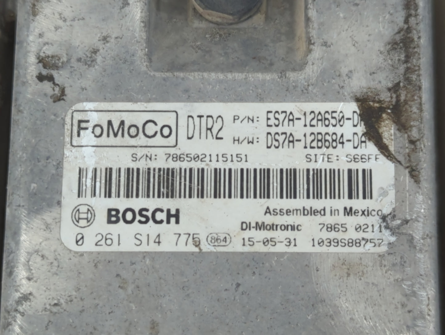 2014-2016 Ford Fusion PCM Engine Control Computer ECU ECM PCU OEM P/N:DS7A-12B684-DA ES7A-12A650-DA Fits Fits 2014 2015 2016