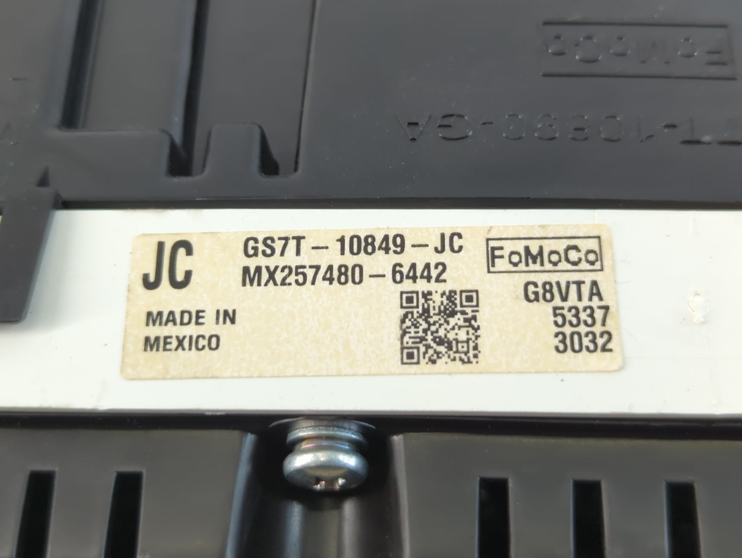 2016 Ford Fusion Instrument Cluster Speedometer Gauges P/N:GS7T-10849-JC Fits OEM Used Auto Parts - Oemusedautoparts1.com