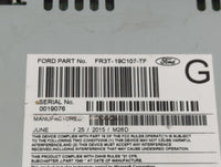2015-2016 Ford Mustang Radio AM FM Cd Player Receiver Replacement P/N:FR3T-19C107-TF Fits Fits 2015 2016 OEM Used Auto Parts