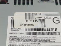 2016 Ford Mustang Radio AM FM Cd Player Receiver Replacement P/N:GR3T-19107-MA Fits OEM Used Auto Parts - Oemusedautoparts1.