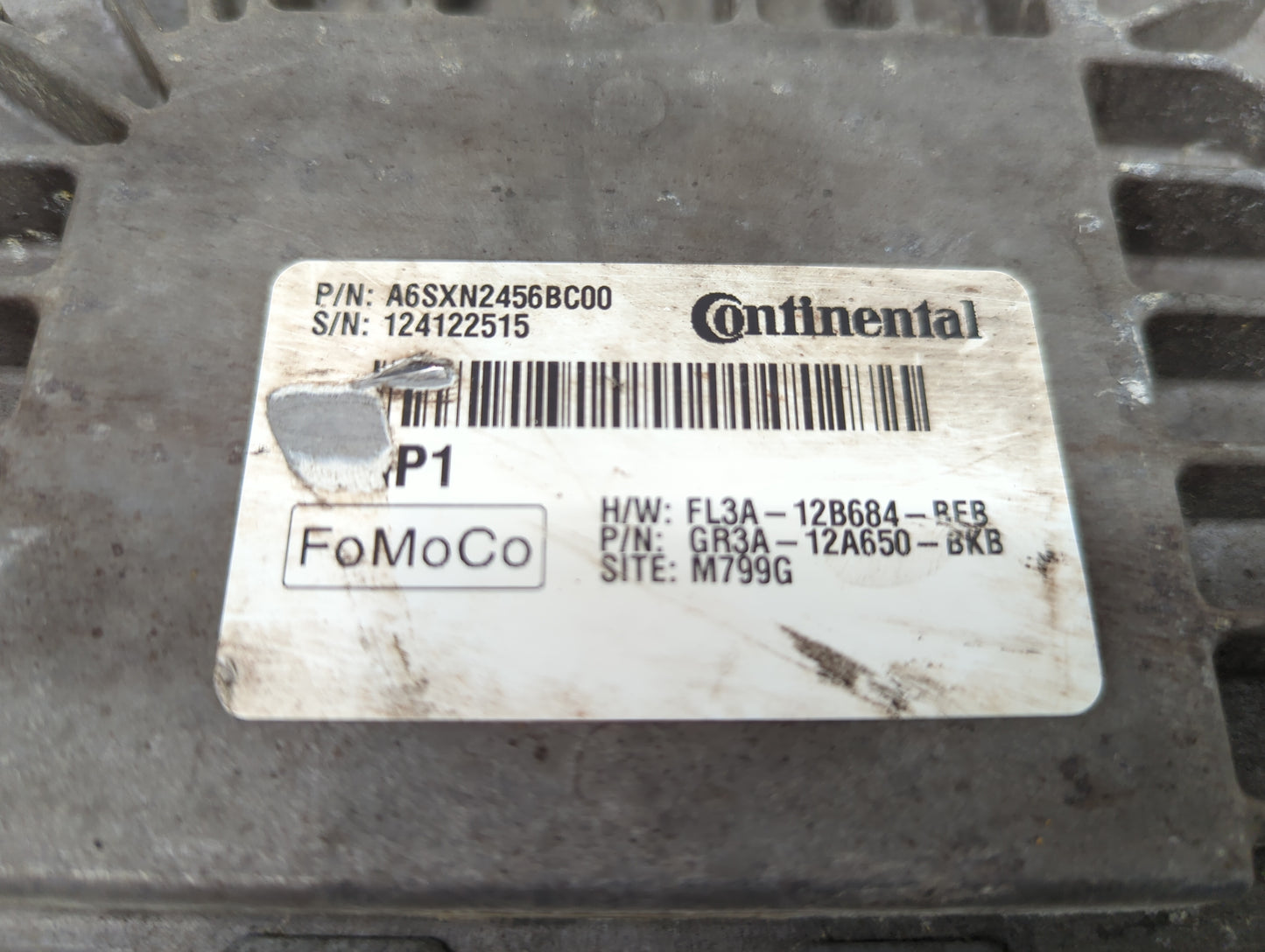 2015-2016 Ford Mustang PCM Engine Control Computer ECU ECM PCU OEM P/N:FL3A-12B684-BEB GR3A-12A650-BKB Fits OEM Used Auto Pa