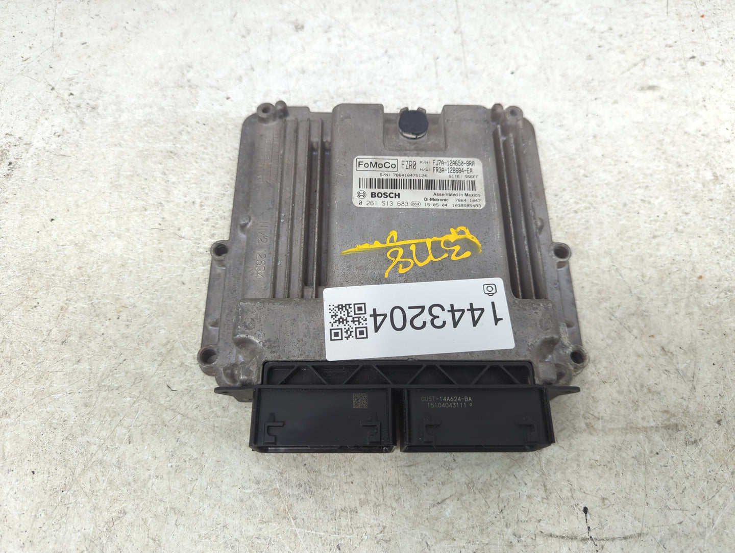 2015-2017 Ford Mustang PCM Engine Control Computer ECU ECM PCU OEM P/N:FJ7A-12A650-BRA FR3A-12B684-EA Fits OEM Used Auto Par