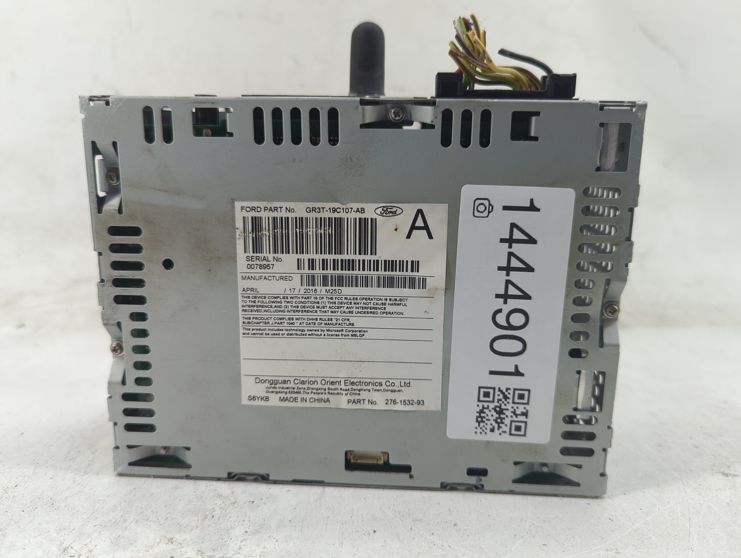 2016-2017 Ford Mustang Radio AM FM Cd Player Receiver Replacement P/N:PU-3606S-D GR3T-19C107-AB, 276-1532-93 Fits Fits 2016 