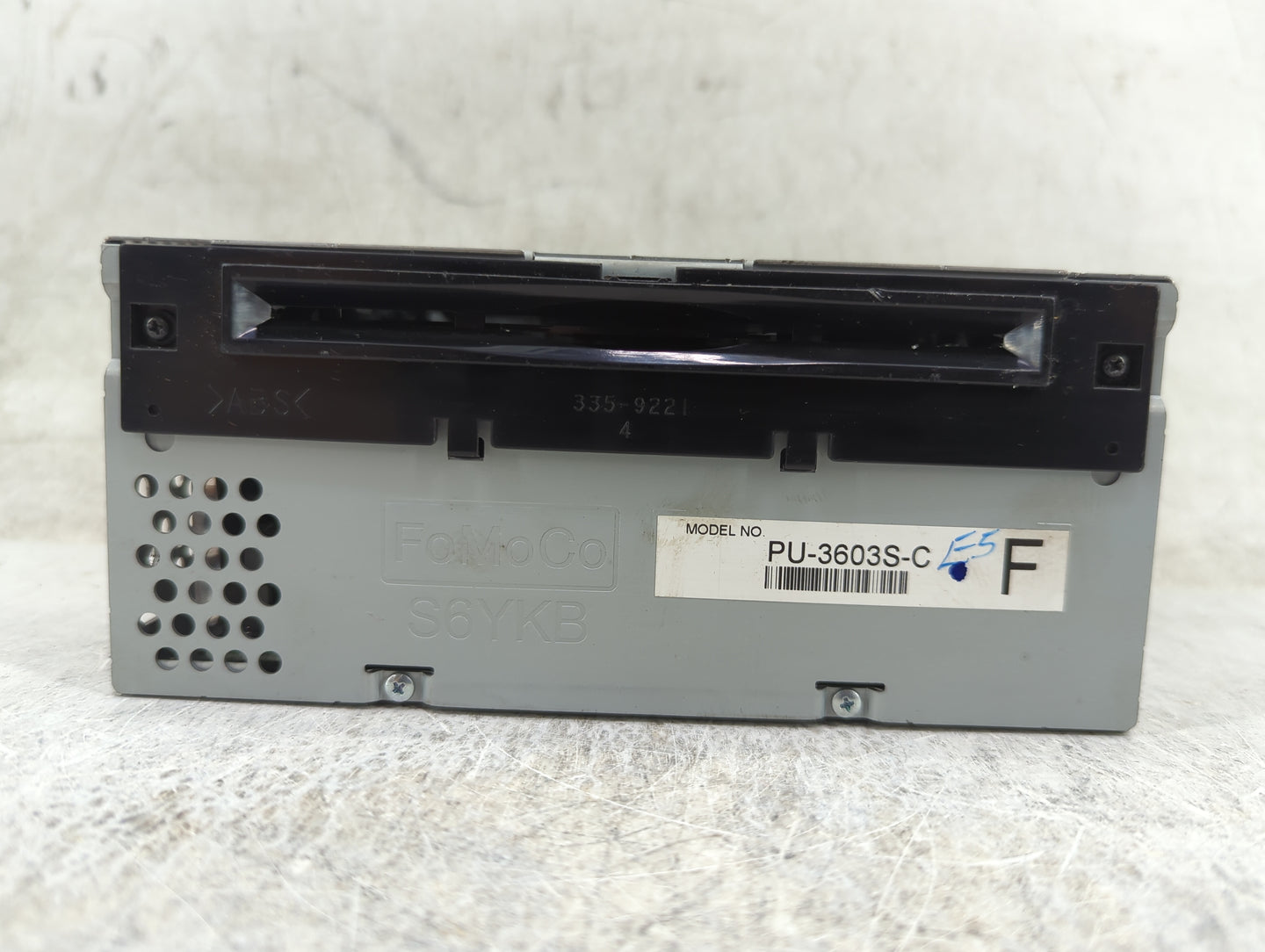 2016 Ford Mustang Radio AM FM Cd Player Receiver Replacement P/N:PU-3603S-C GR3T19C107DB, 276-1532-68 Fits OEM Used Auto Par