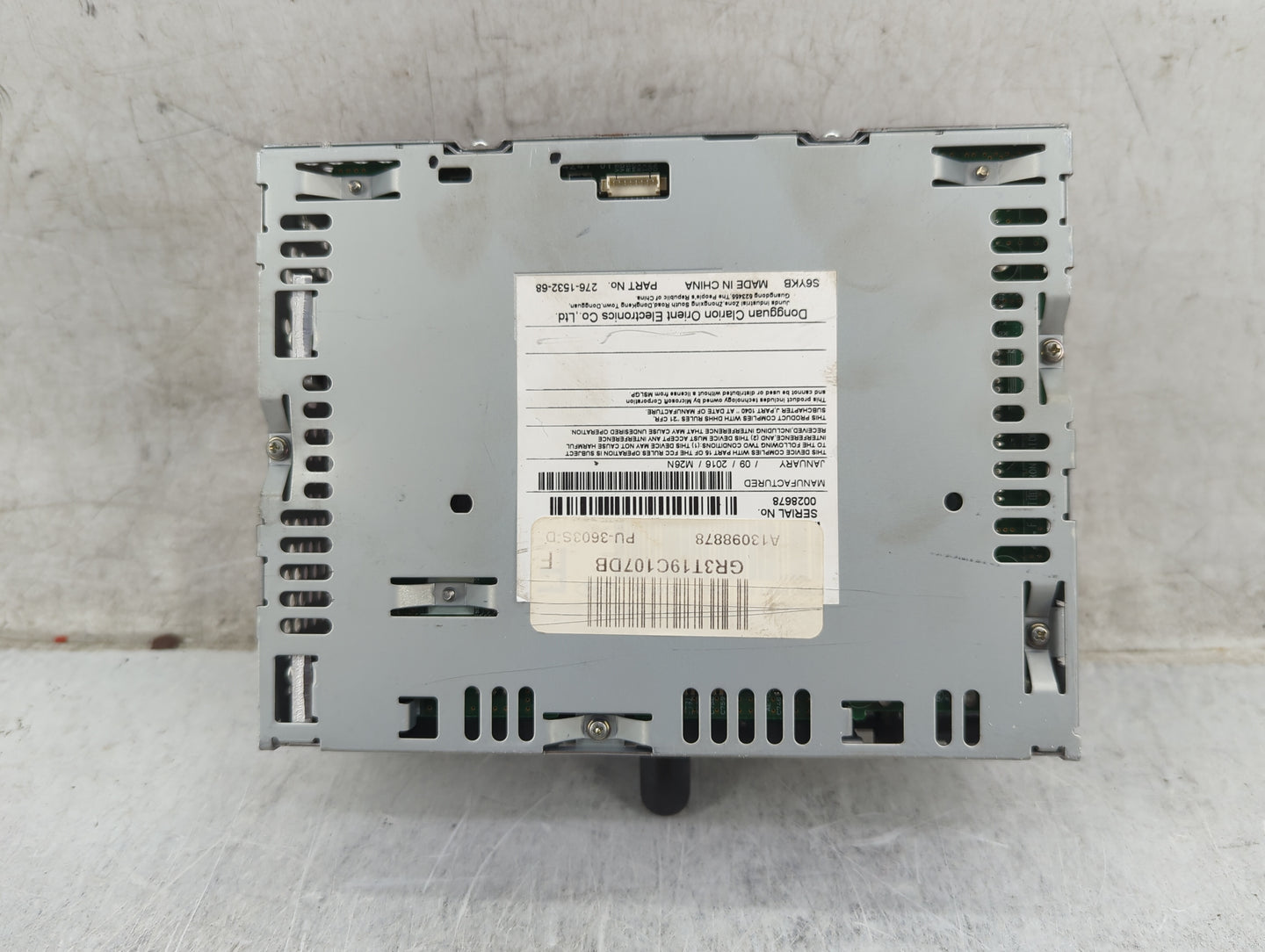 2016 Ford Mustang Radio AM FM Cd Player Receiver Replacement P/N:PU-3603S-C GR3T19C107DB, 276-1532-68 Fits OEM Used Auto Par
