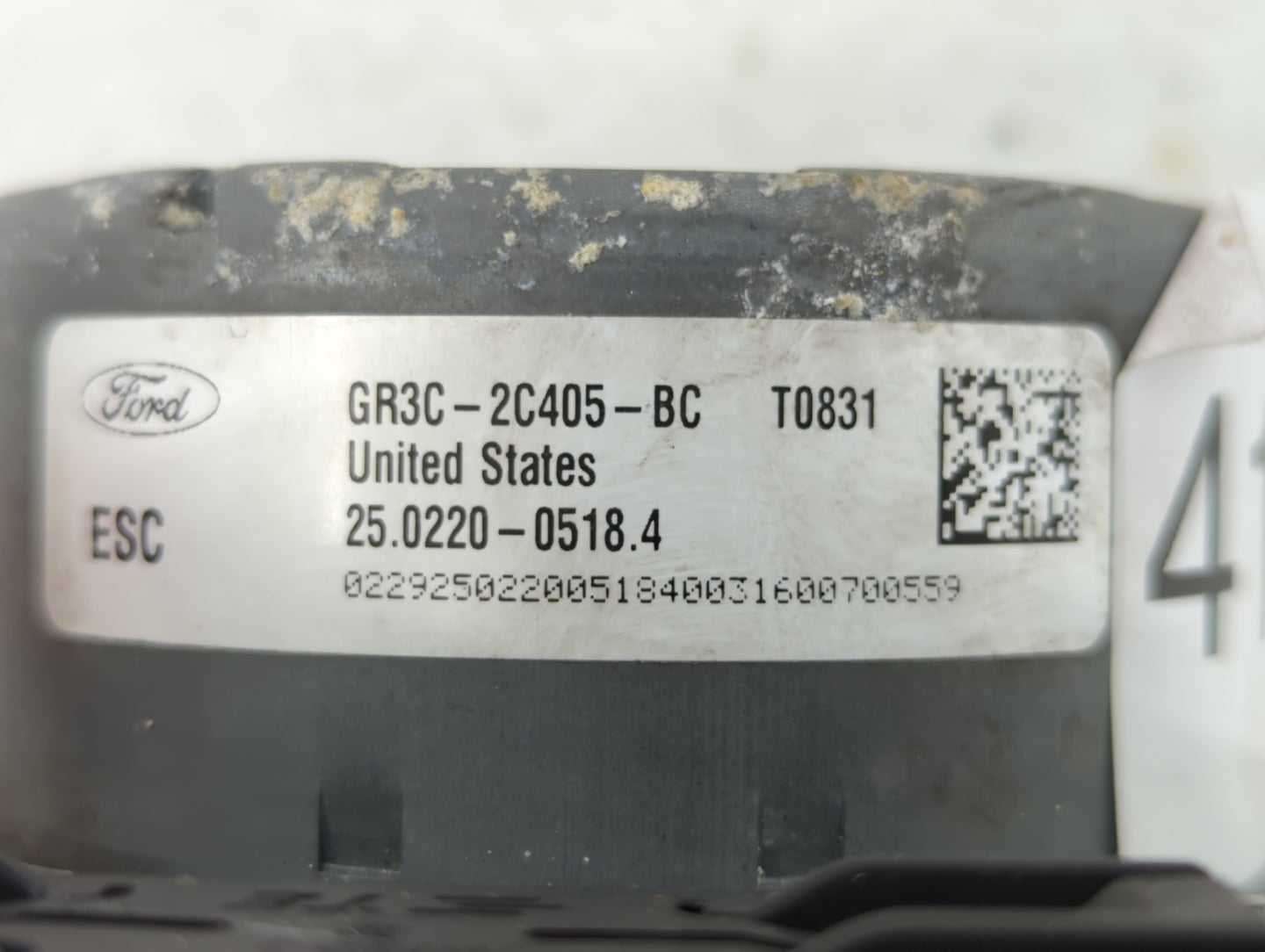 2015-2018 Ford Mustang ABS Pump Control Module Replacement P/N:GR3C-2C405-BB GR3C-2C405-BD Fits Fits 2015 2016 2017 2018 OEM