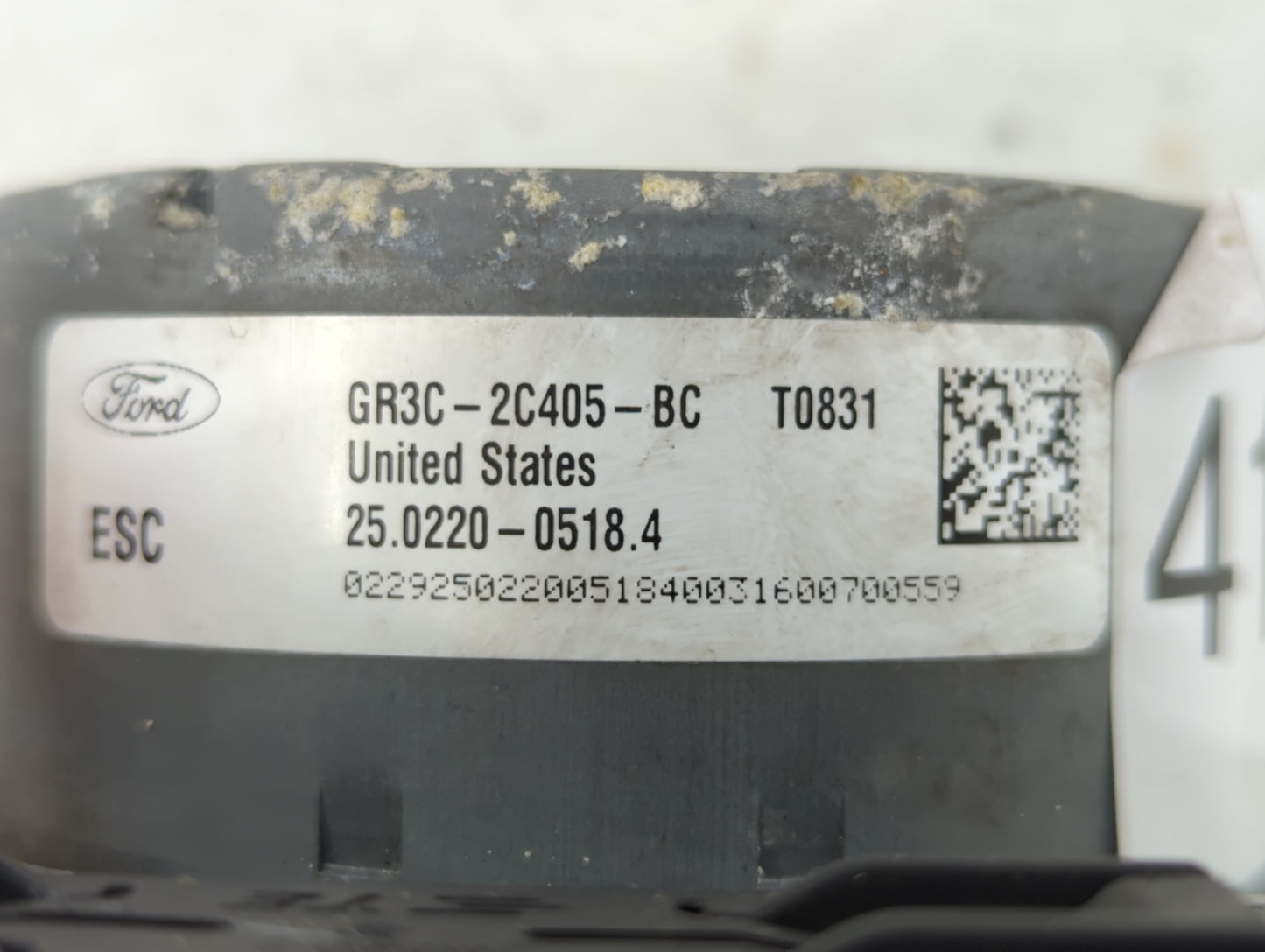 2015-2018 Ford Mustang ABS Pump Control Module Replacement P/N:GR3C-2C405-BB GR3C-2C405-BD Fits Fits 2015 2016 2017 2018 OEM
