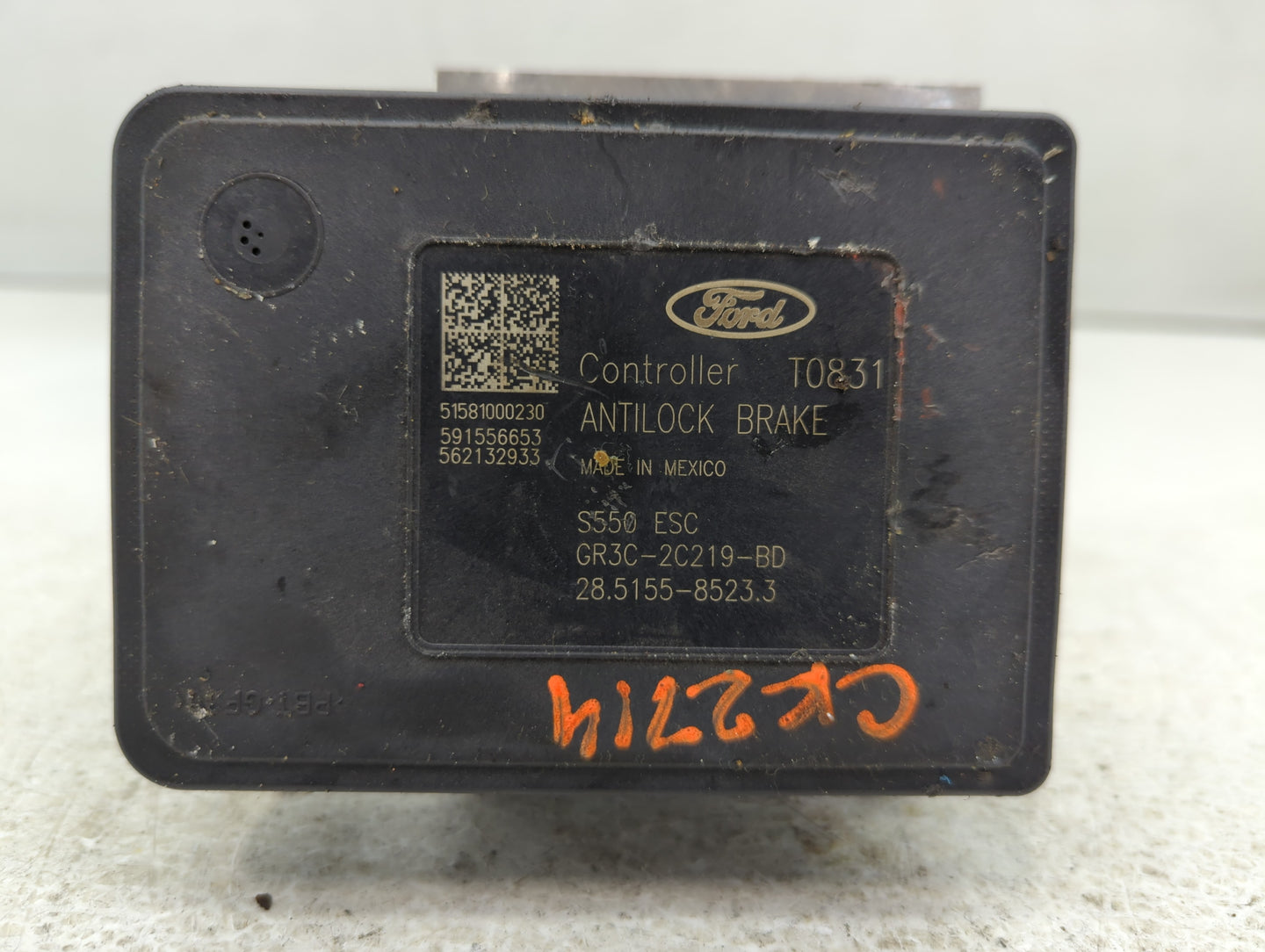 2015-2020 Ford Mustang ABS Pump Control Module Replacement P/N:GR3C-2C405-BC Fits Fits 2015 2016 2017 2018 2019 2020 OEM Use