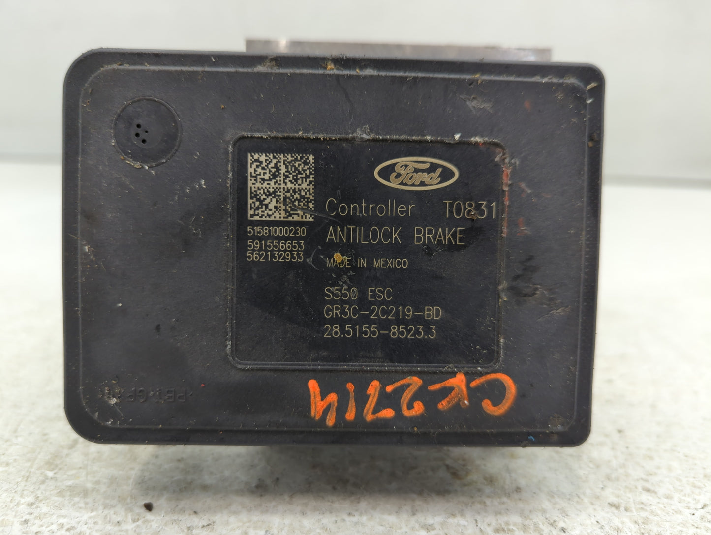 2015-2020 Ford Mustang ABS Pump Control Module Replacement P/N:GR3C-2C405-BC Fits Fits 2015 2016 2017 2018 2019 2020 OEM Use