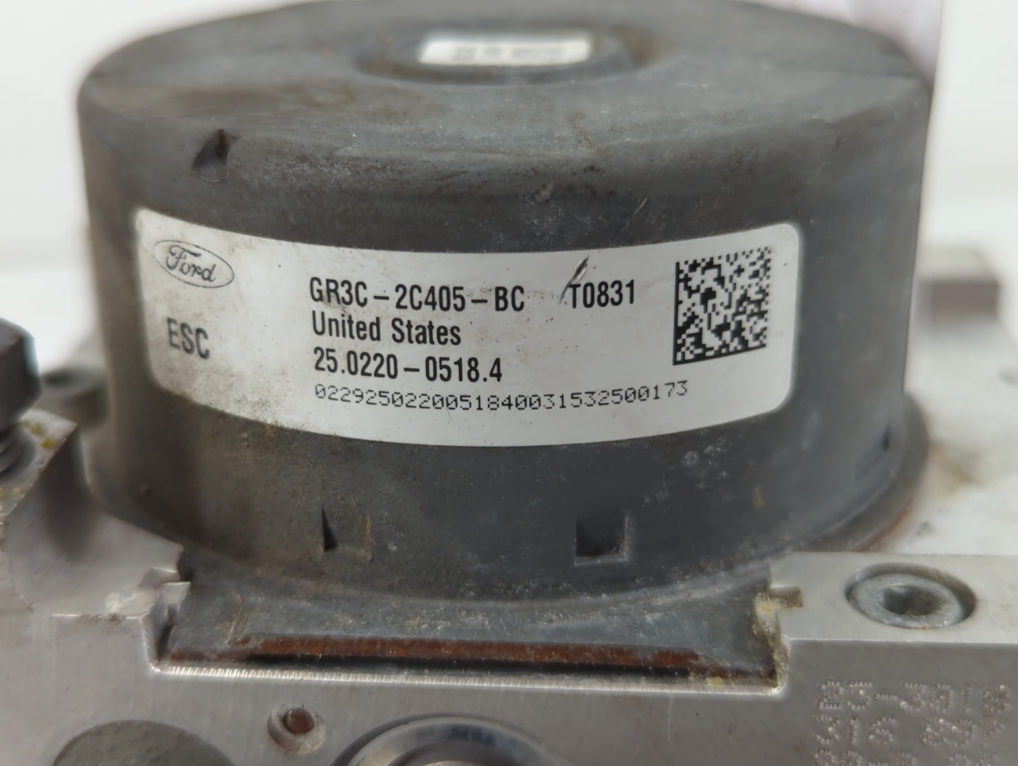 2015-2020 Ford Mustang ABS Pump Control Module Replacement P/N:GR3C-2C405-BC Fits Fits 2015 2016 2017 2018 2019 2020 OEM Use