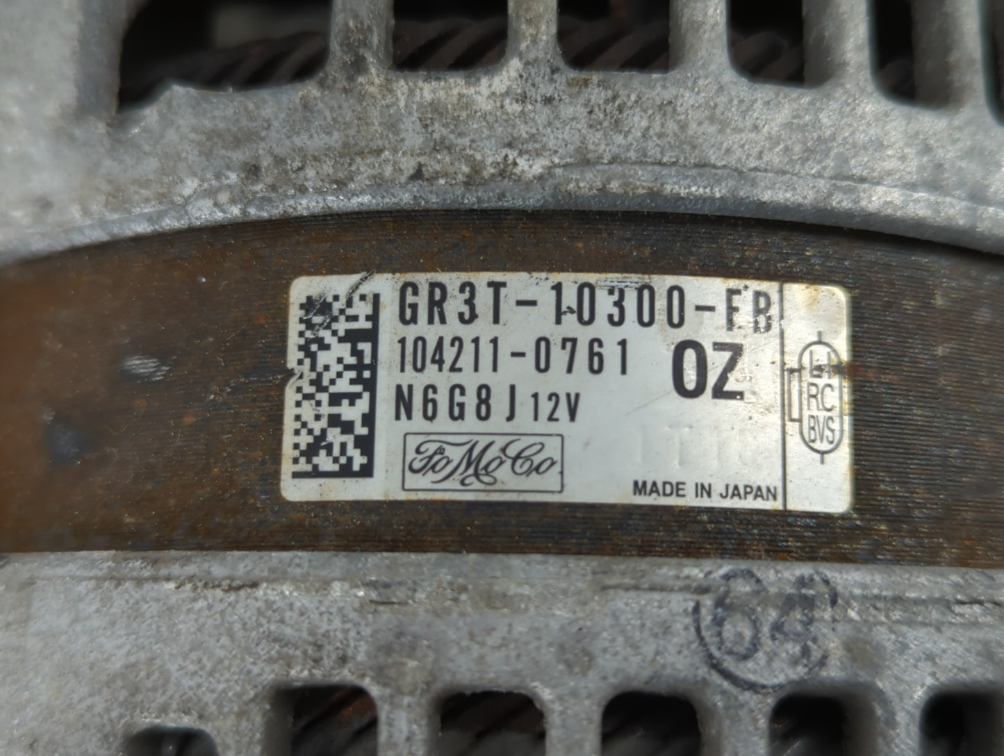 2015-2022 Ford Mustang Alternator Replacement Generator Charging Assembly Engine OEM P/N:104211-0761 GR3T-10300-FB Fits OEM 