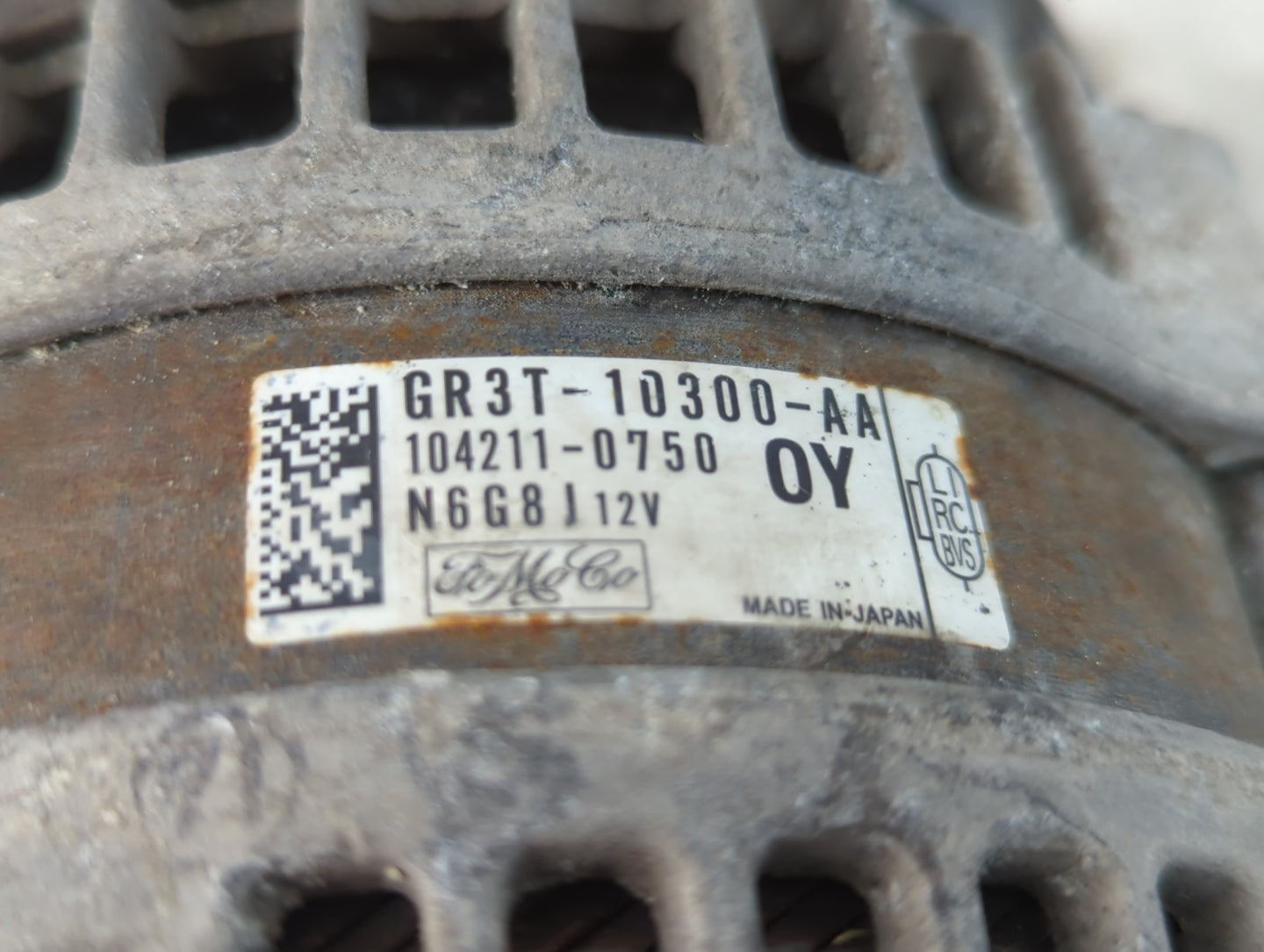 2016-2022 Ford Mustang Alternator Replacement Generator Charging Assembly Engine OEM P/N:GR3T-10300-AA Fits OEM Used Auto Pa