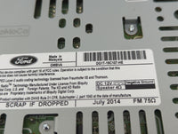 2013-2015 Ford Taurus Radio AM FM Cd Player Receiver Replacement P/N:DG1T-19C107-HE Fits Fits 2013 2014 2015 OEM Used Auto P
