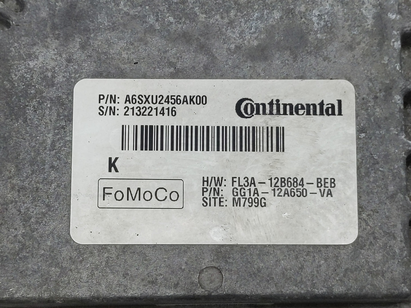 2016 Ford Taurus PCM Engine Control Computer ECU ECM PCU OEM Fits OEM Used Auto Parts - Oemusedautoparts1.com