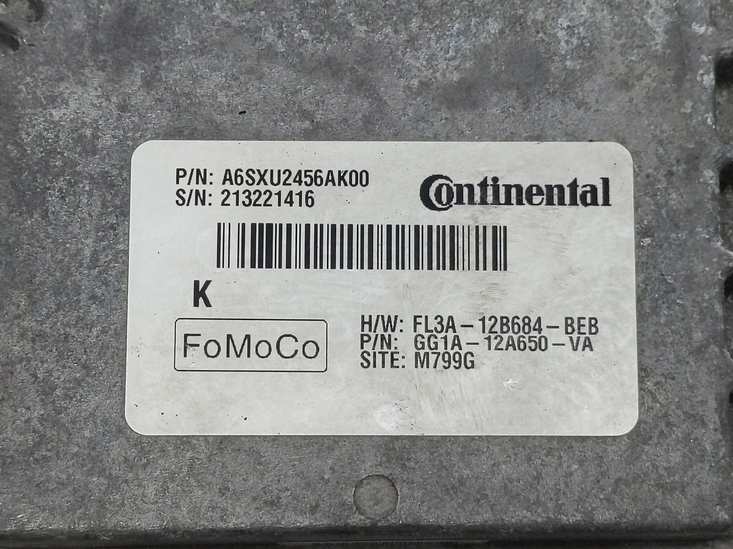 2016 Ford Taurus PCM Engine Control Computer ECU ECM PCU OEM Fits OEM Used Auto Parts - Oemusedautoparts1.com