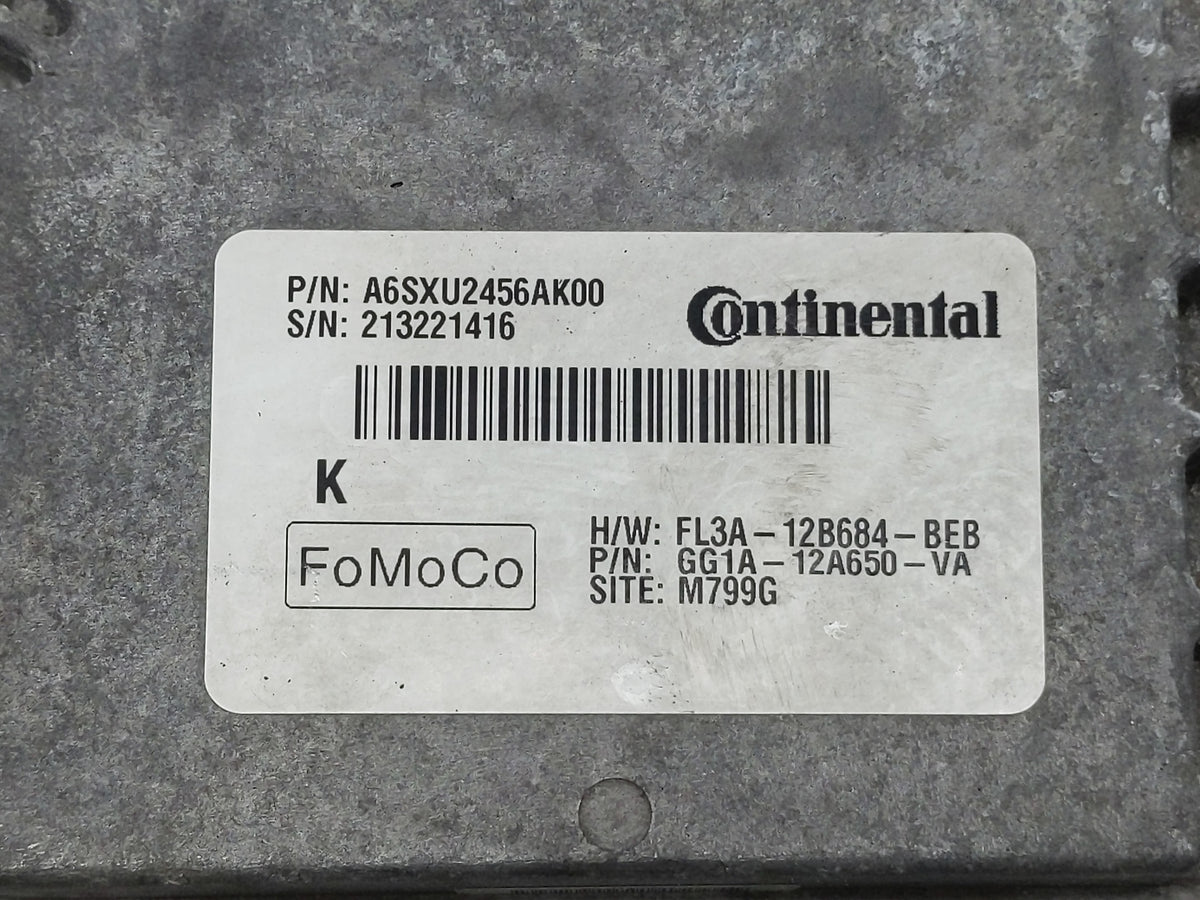 2016 Ford Taurus PCM Engine Control Computer ECU ECM PCU OEM P/N:GG1A-12A650-VA A6SXU2456AK00 Fits OEM Used Auto Parts - Oem