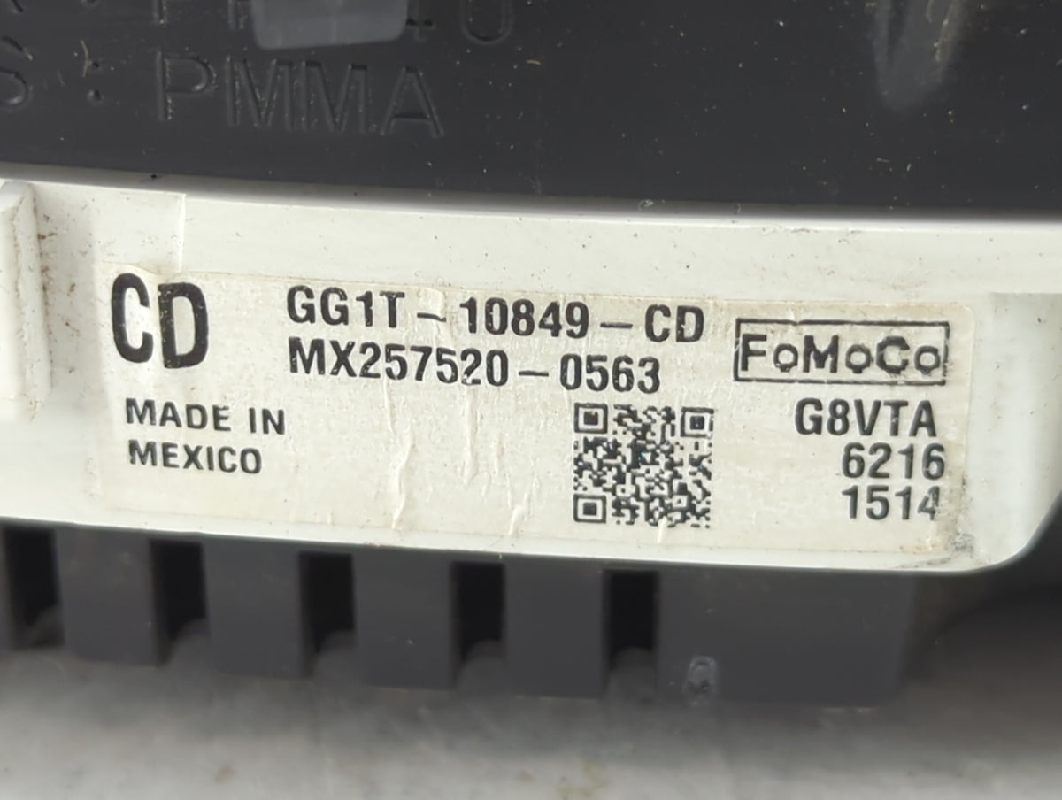 2016 Ford Taurus Instrument Cluster Speedometer Gauges P/N:GG1T-10849-CD Miles:100K Fits OEM Used Auto Parts - Oemusedautopa