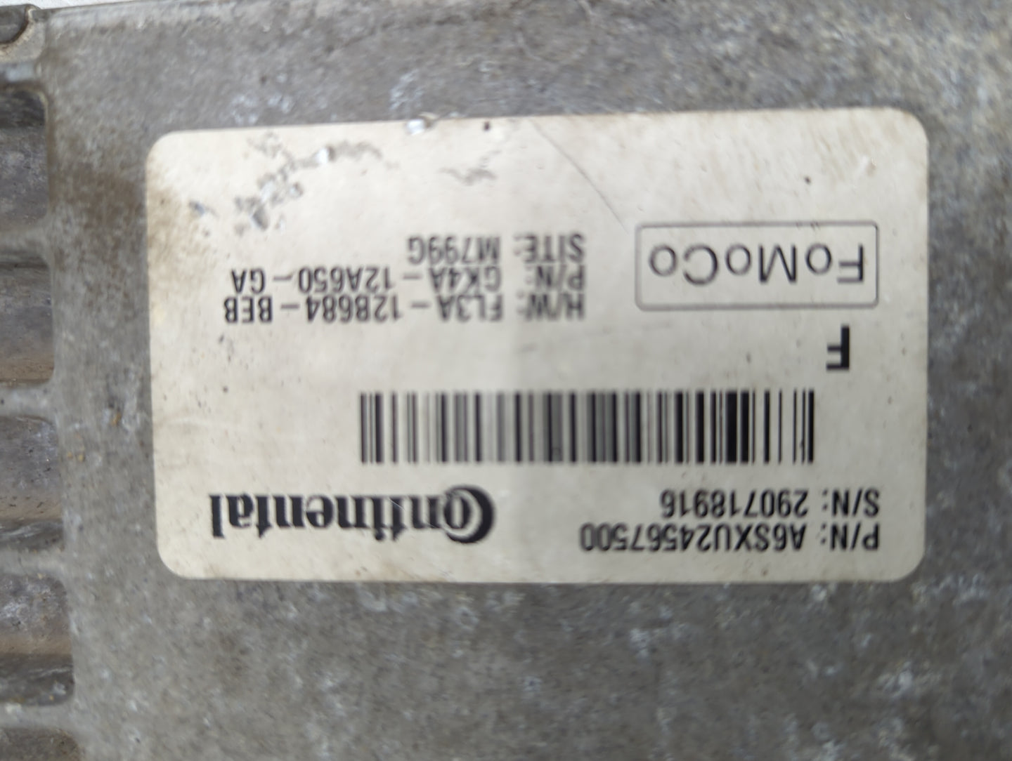 2016 Ford Tran250 PCM Engine Control Computer ECU ECM PCU OEM P/N:FL3A-12B684-BEB GK4A-12A650-GA Fits Fits 2015 2017 2018 20