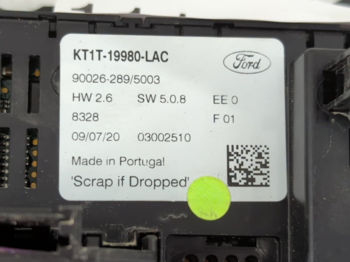 2016-2018 Ford Transit Climate Control Module Temperature AC/Heater Replacement P/N:KT1T-19980-LAC Fits Fits 2016 2017 2018 
