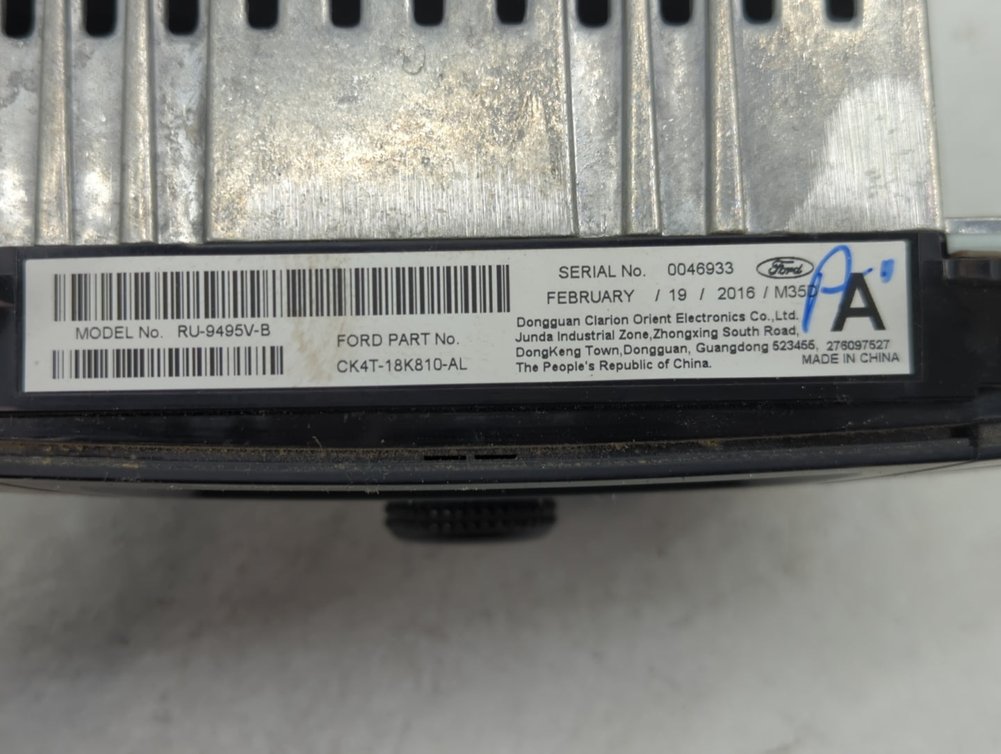 2016-2019 Ford Transit-150 Radio Control Panel - Oemusedautoparts1.com