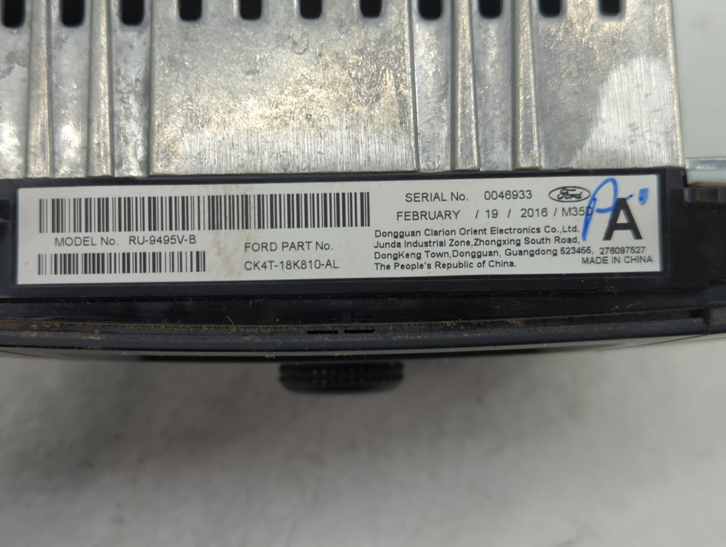 2016-2019 Ford Transit-150 Radio Control Panel - Oemusedautoparts1.com