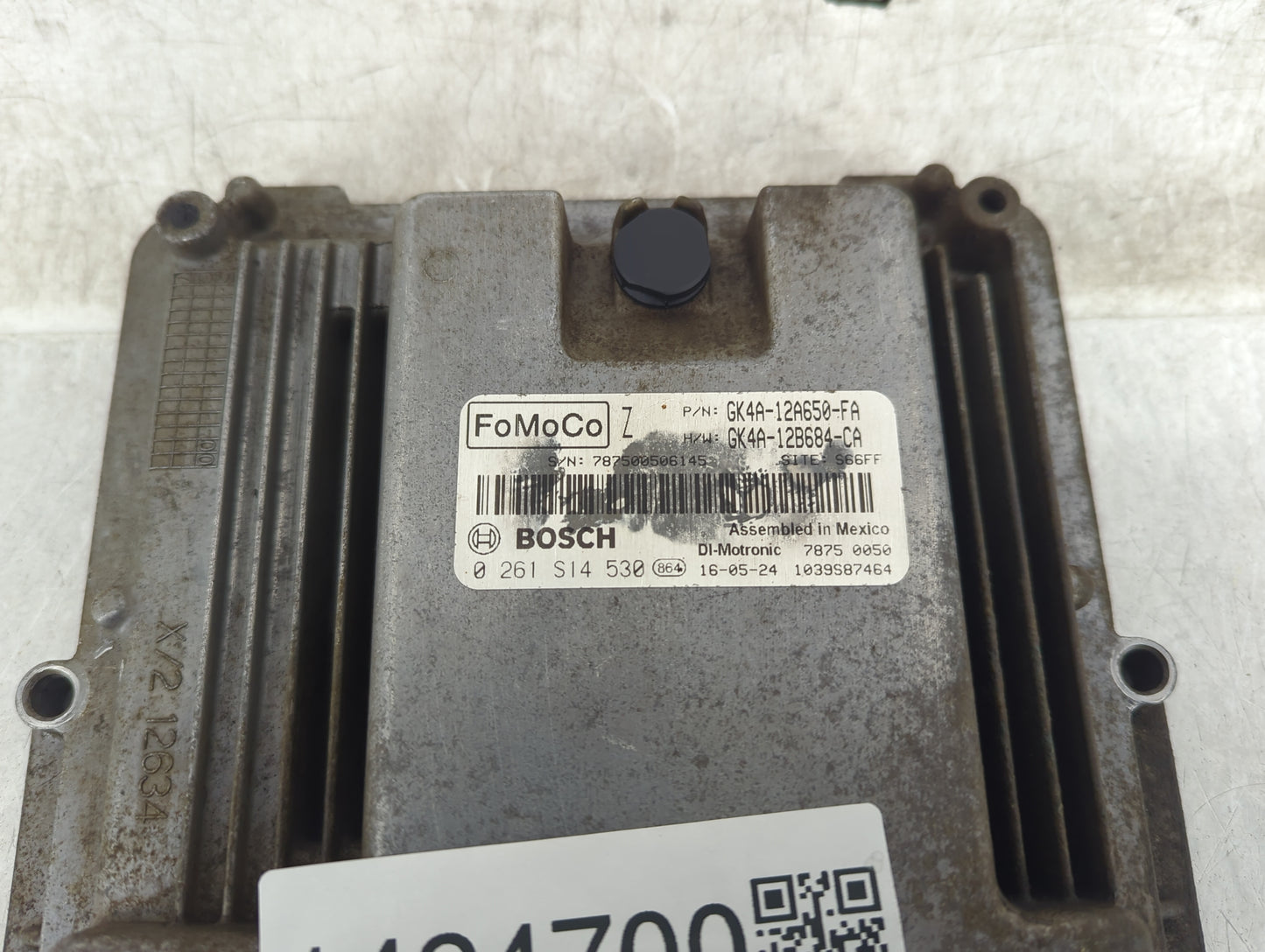 2016-2021 Ford Transit-250 PCM Engine Control Computer ECU ECM PCU OEM P/N:GK4A-12A650-FA 0 261 S14 530 Fits OEM Used Auto P