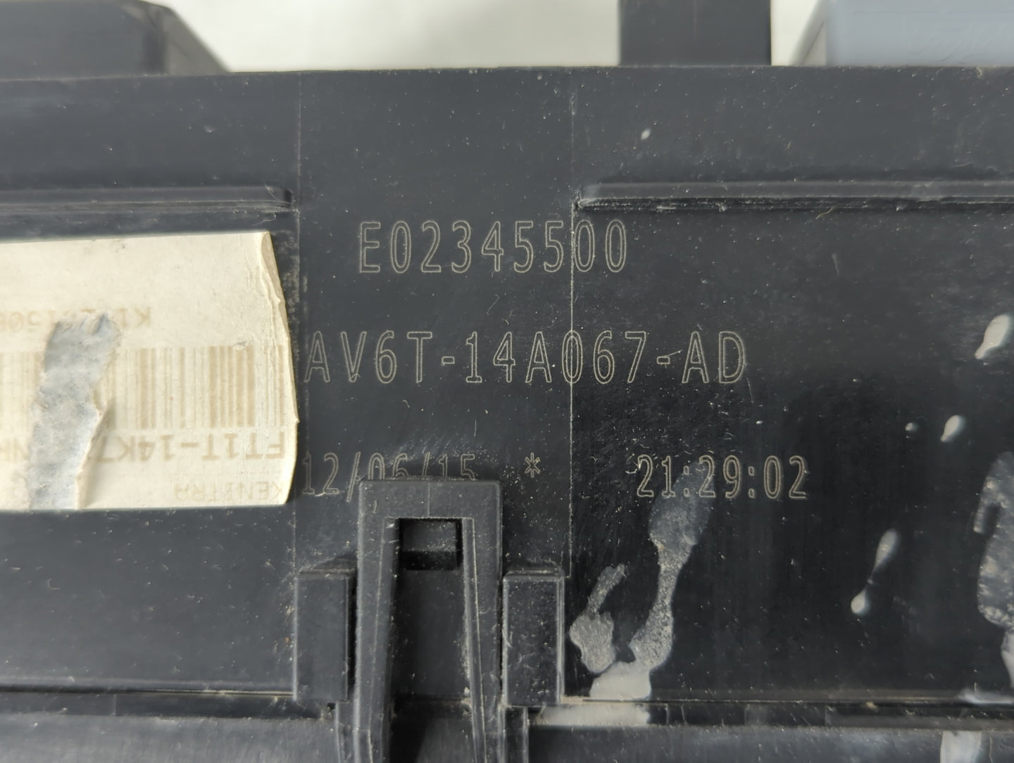 2016 Ford Transit Fusebox Fuse Box Panel Relay Module P/N:AV6T-14A067-AD Fits OEM Used Auto Parts - Oemusedautoparts1.com