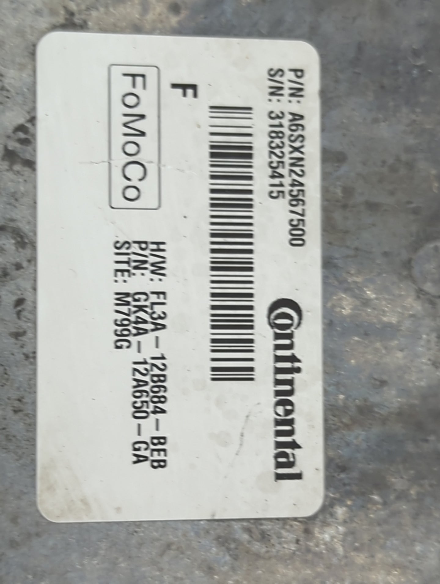 2016 Ford Transit 150 PCM Engine Control Computer ECU ECM PCU OEM P/N:A6SXN24567500 FL3A-12B684-BEB, GK4A-12A650-GA Fits OEM