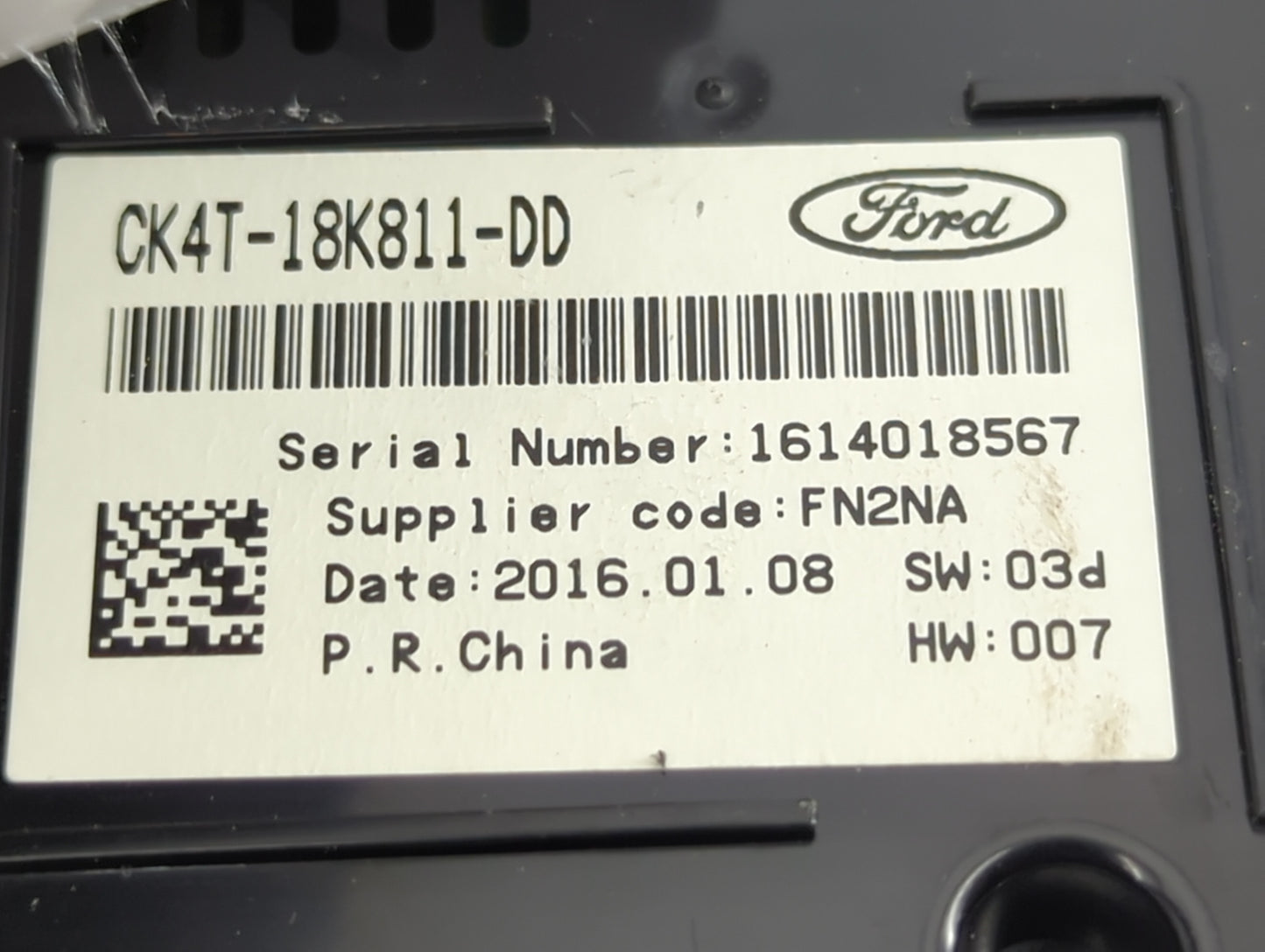 2016 Ford Transit 150 Radio AM FM Cd Player Receiver Replacement P/N:CK4T-18K811-DD Fits OEM Used Auto Parts - Oemusedautopa