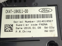 2016 Ford Transit 150 Radio AM FM Cd Player Receiver Replacement P/N:CK4T-18K811-DD Fits OEM Used Auto Parts - Oemusedautopa