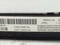 2016 Ford Transit 150 Radio AM FM Cd Player Receiver Replacement P/N:CK4T-18K810-AL Fits Fits 2017 2018 2019 OEM Used Auto P