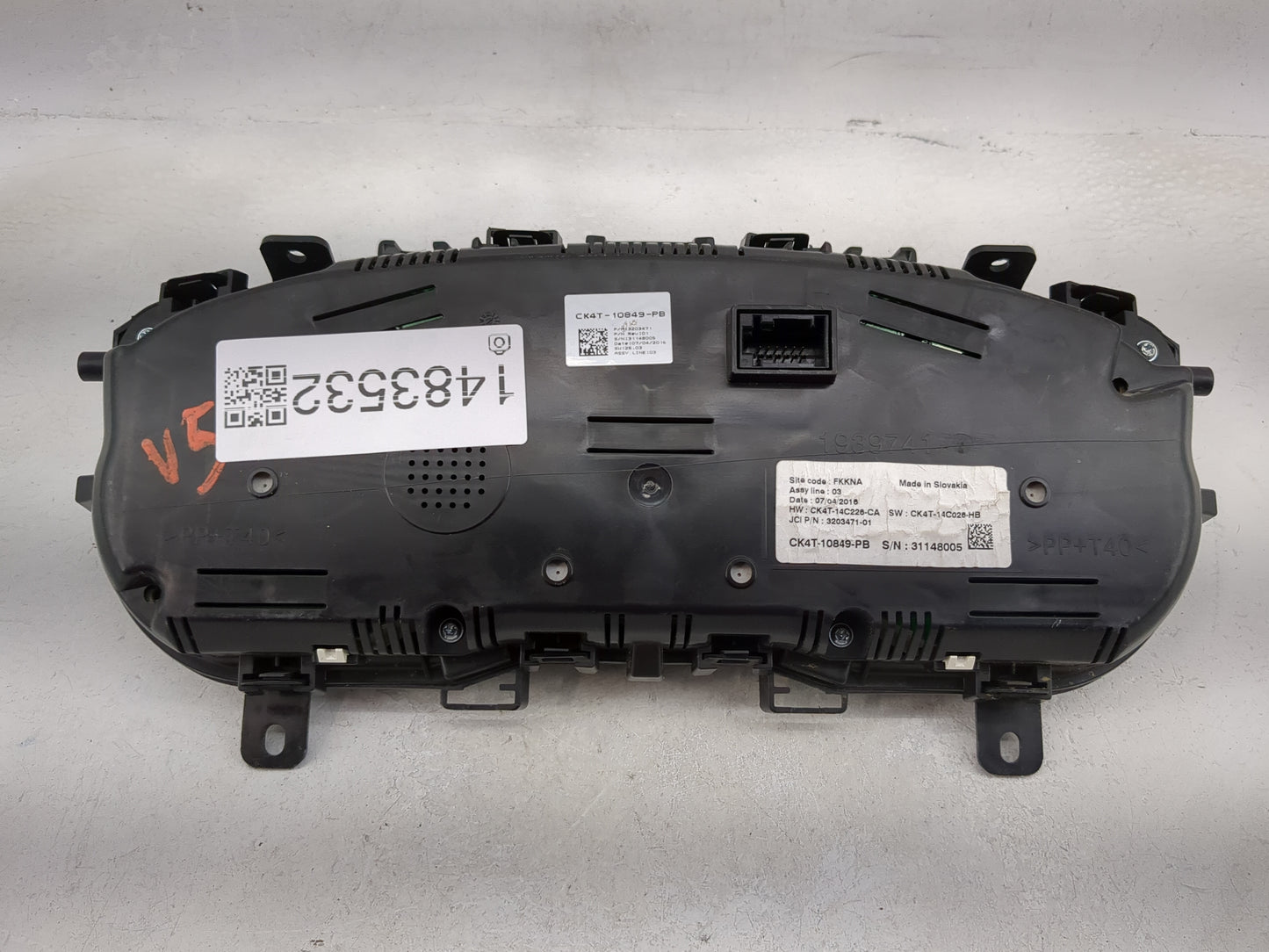 2016 Ford Transit 150 Instrument Cluster Speedometer Gauges P/N:CK4T-10849-PB CK4T-14C226-CA, CK4T-14C026-HB Miles: Fits Fit