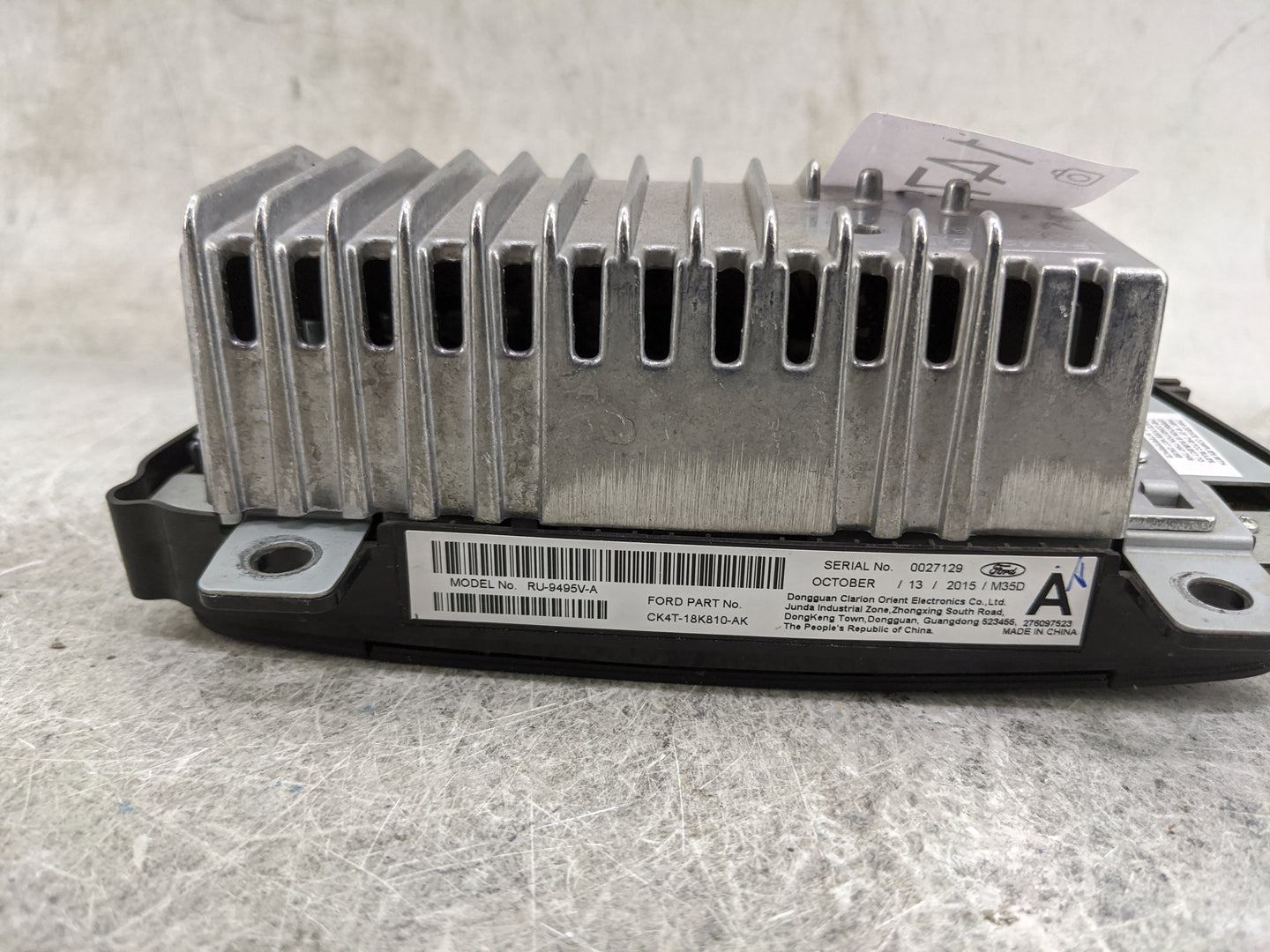 2016 Ford Transit 250 Radio AM FM Cd Player Receiver Replacement P/N:RU-9495V-A CK4T-18K810-AK Fits Fits 2017 2018 2019 OEM 