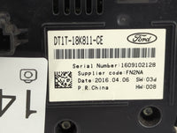2016 Ford Transit 250 Radio AM FM Cd Player Receiver Replacement P/N:DT1T-18K811-CE Fits OEM Used Auto Parts - Oemusedautopa