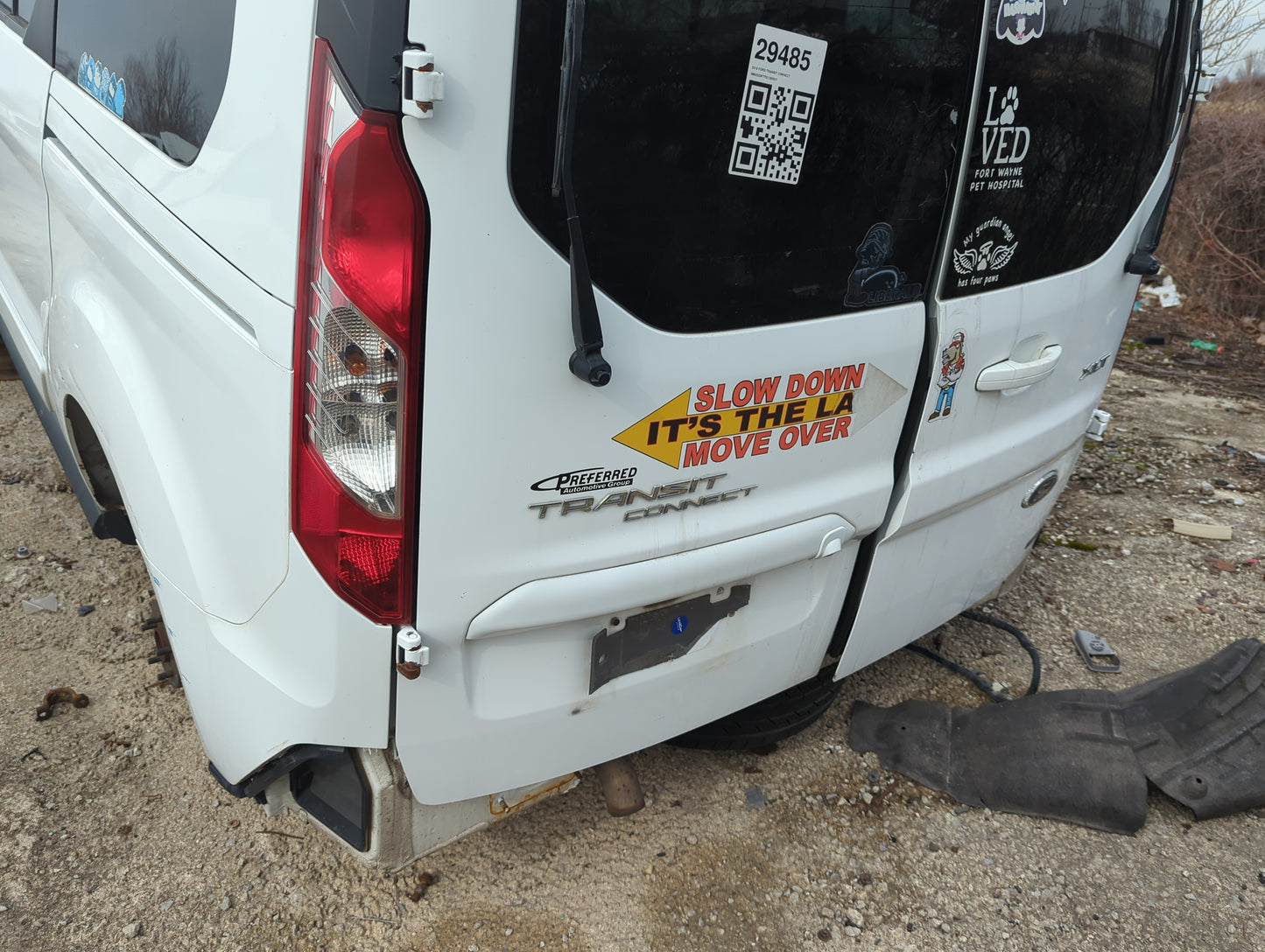 2014-2021 Ford Transit Connect Back Door Left Driver Side Oem - Oemusedautoparts1.com