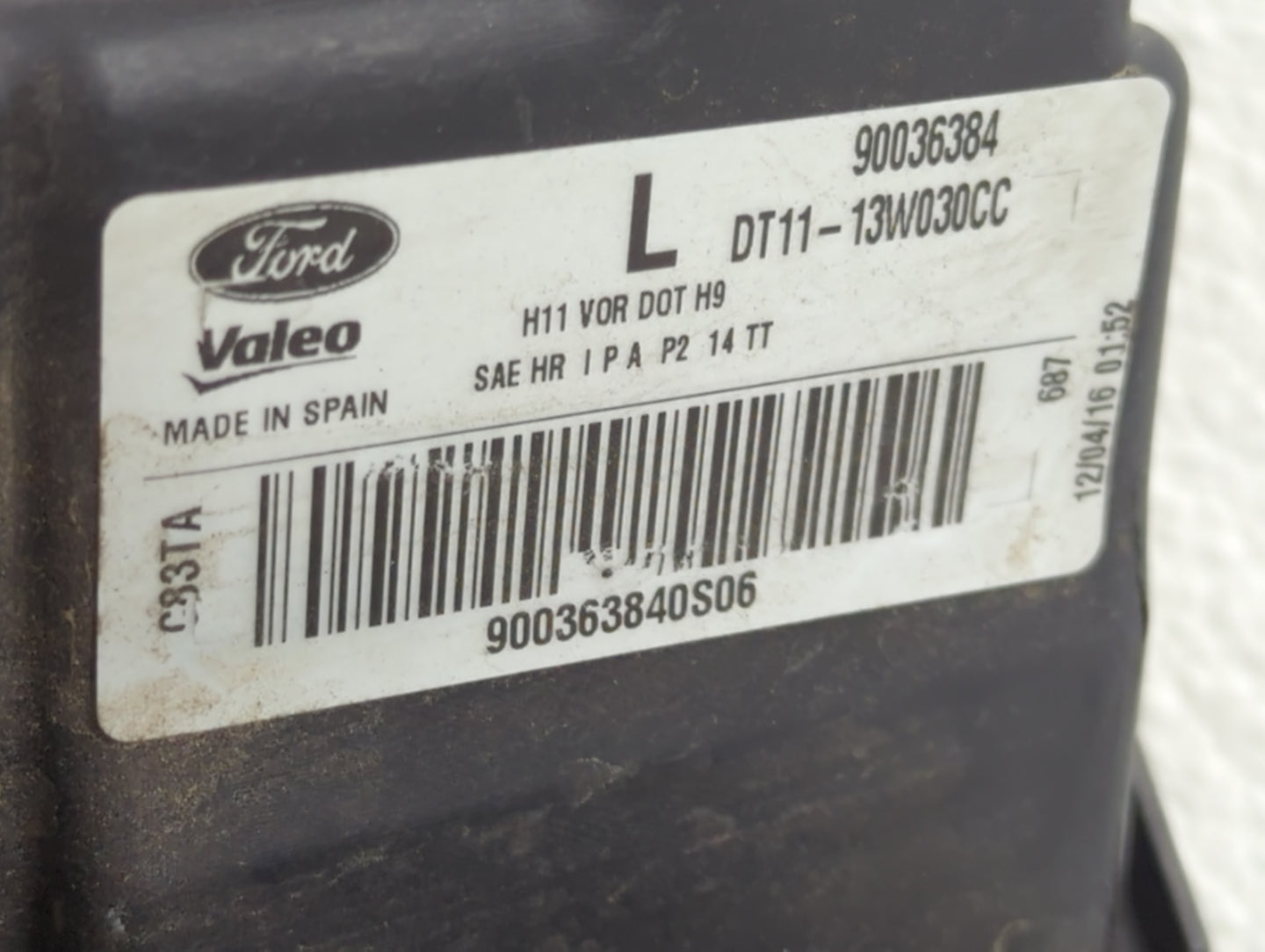 2014-2018 Ford Transit Connect Driver Left Oem Head Light Headlight Lamp - Oemusedautoparts1.com