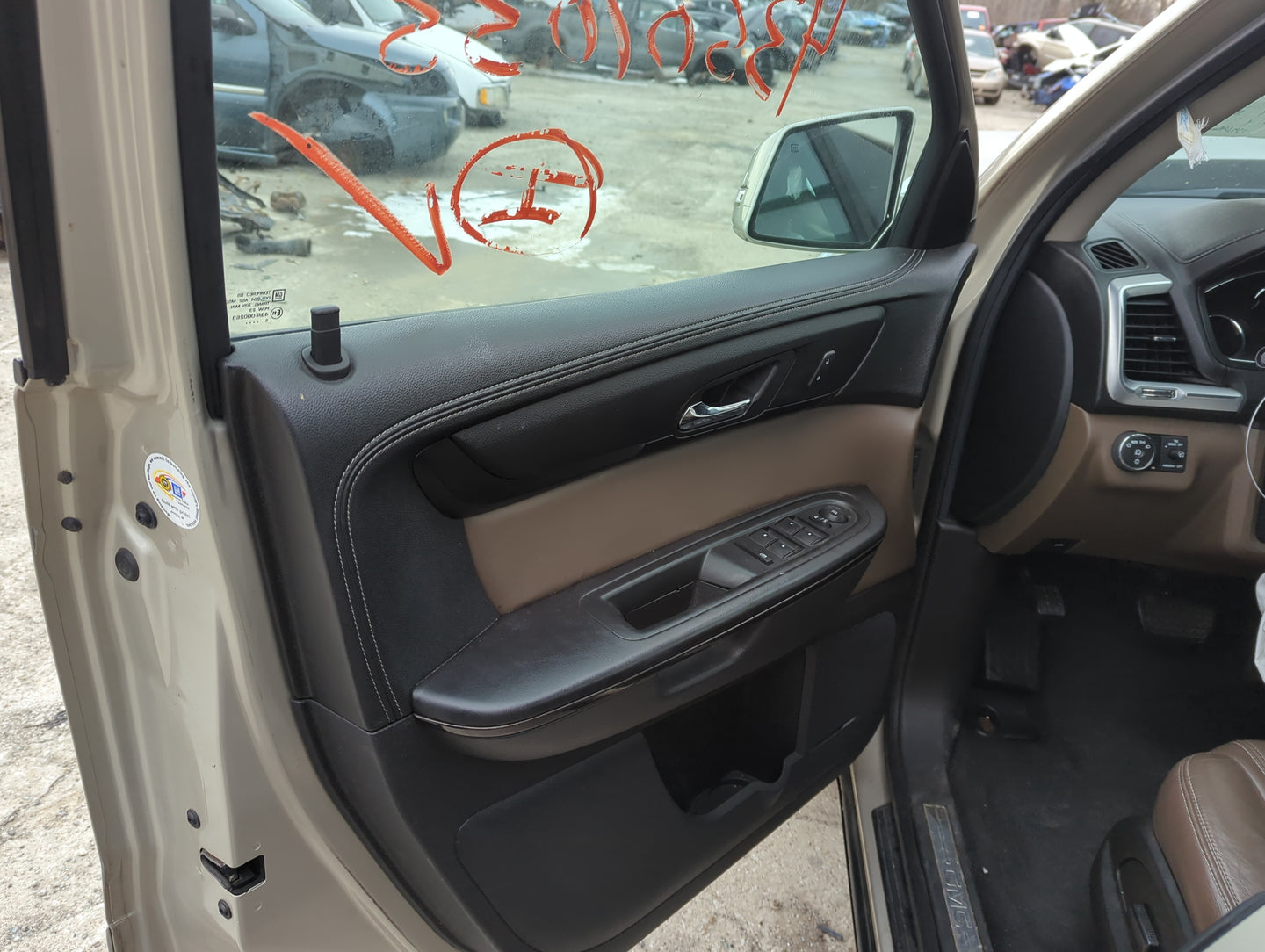 2016 Gmc Acadia Front Left Driver Interior Door Panel Trim - Oemusedautoparts1.com