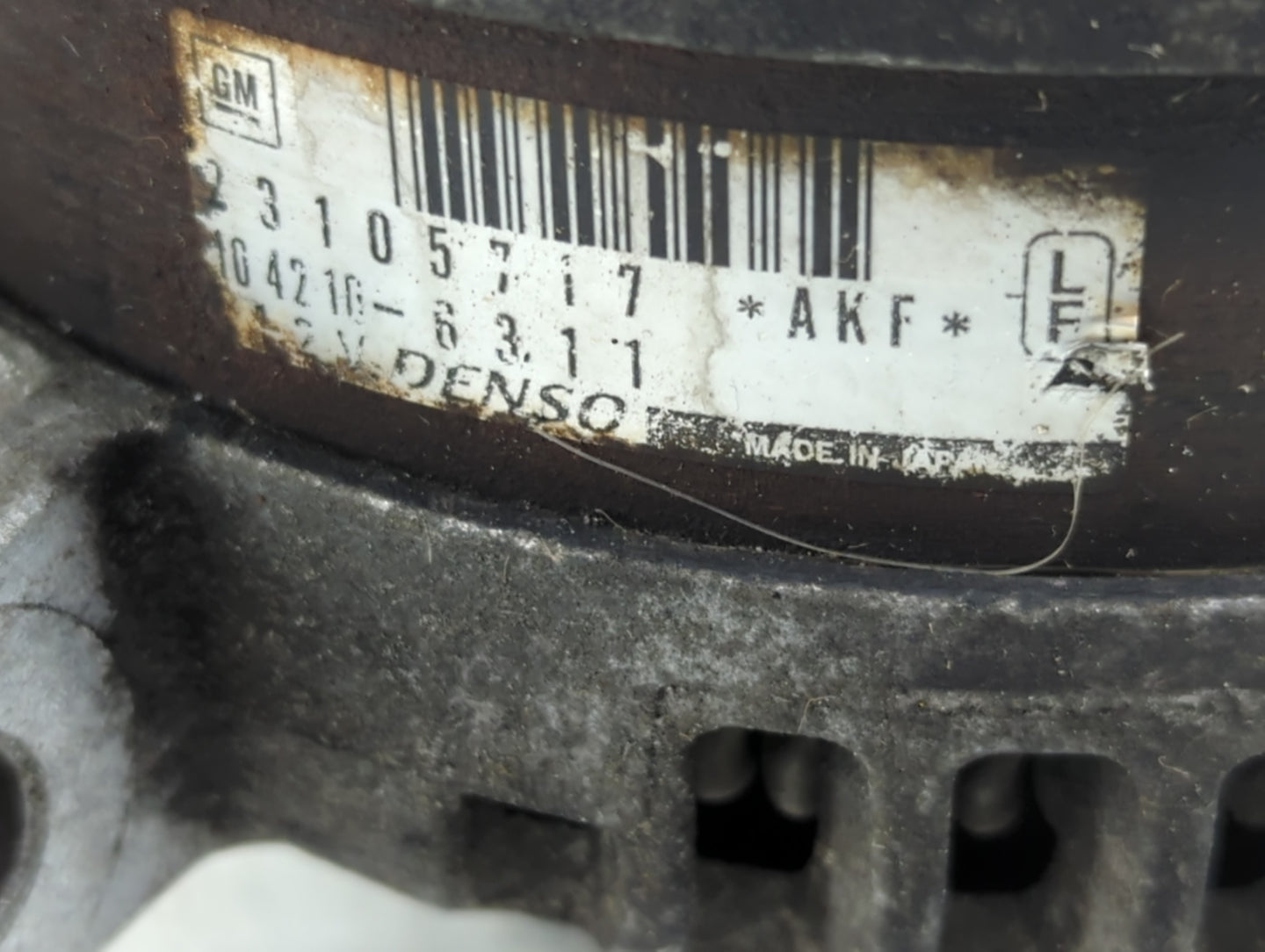 2013-2017 Gmc Acadia Alternator Replacement Generator Charging Assembly Engine OEM P/N:104210-6311 23105717 Fits OEM Used Au