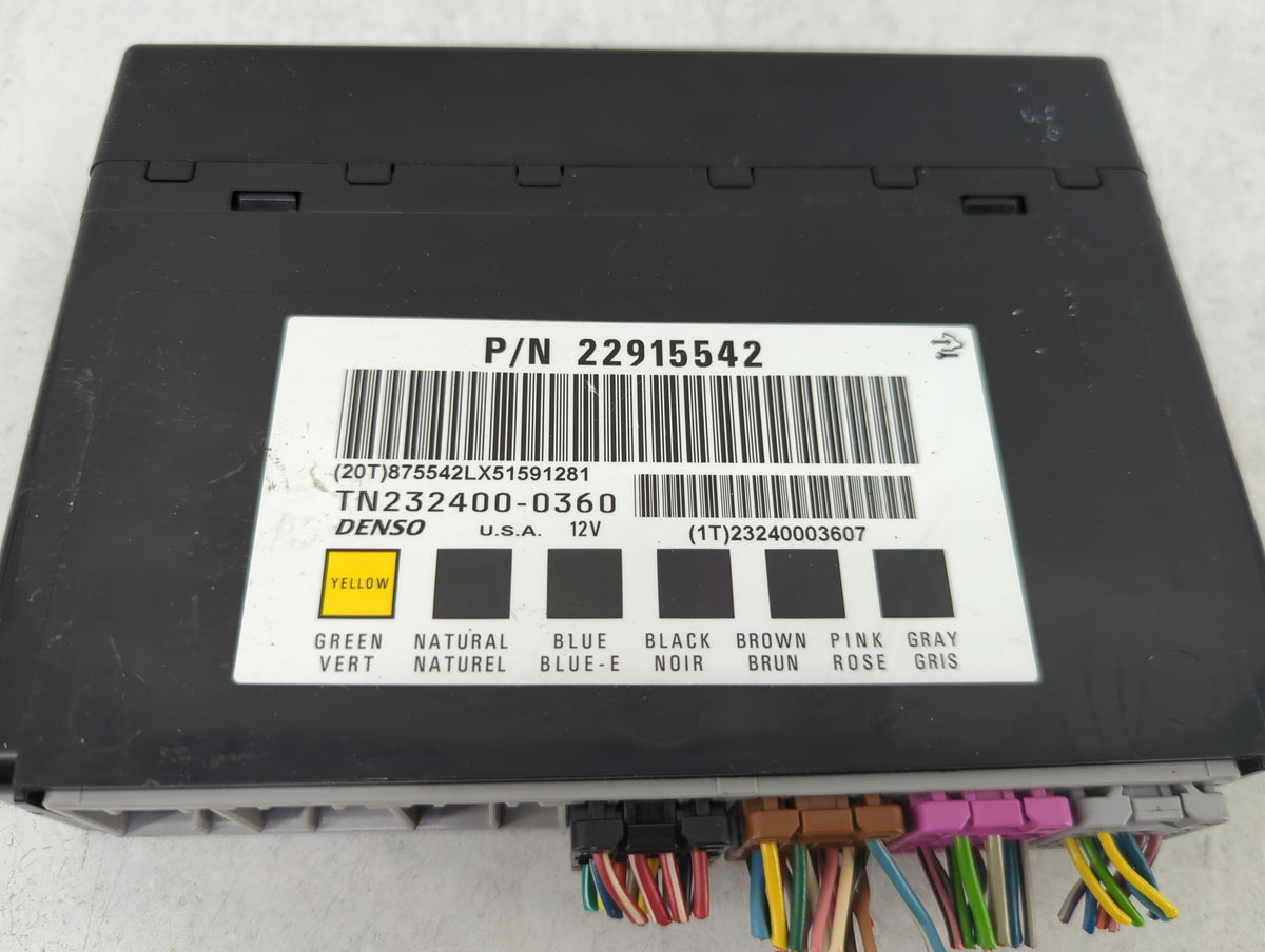 2016 Gmc Acadia Body Control Module Bcm 22915542|tn232400-0360 - Oemusedautoparts1.com