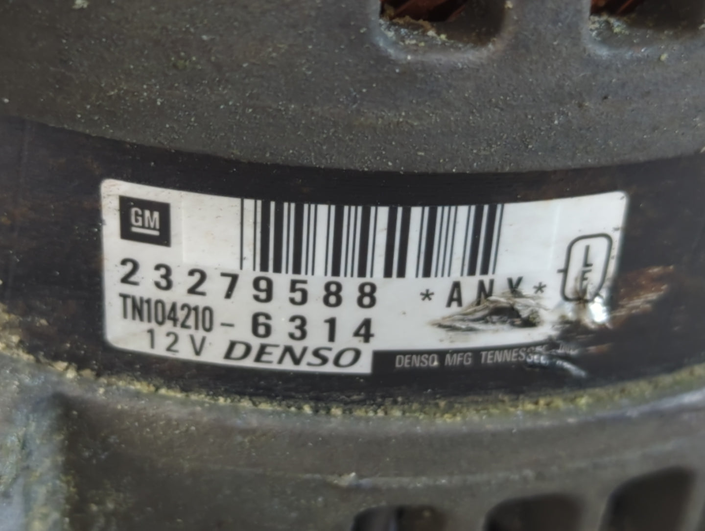 2013-2017 Gmc Acadia Alternator Replacement Generator Charging Assembly Engine OEM P/N:TN104210-6314 23279588 Fits OEM Used 