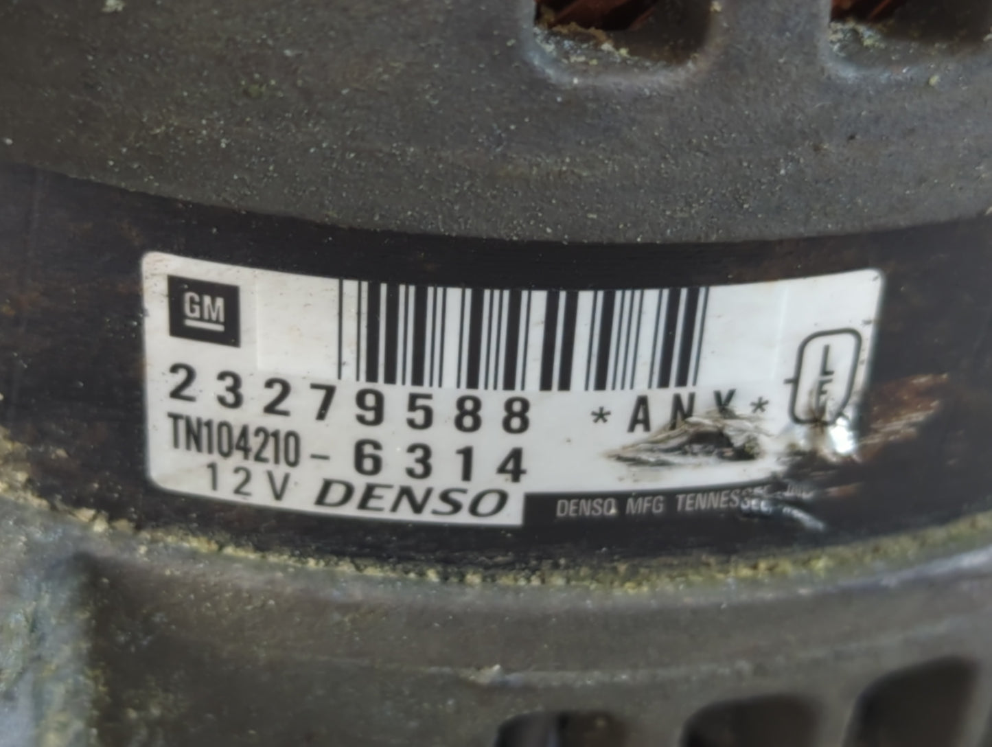2013-2017 Gmc Acadia Alternator Replacement Generator Charging Assembly Engine OEM P/N:TN104210-6314 23279588 Fits OEM Used 