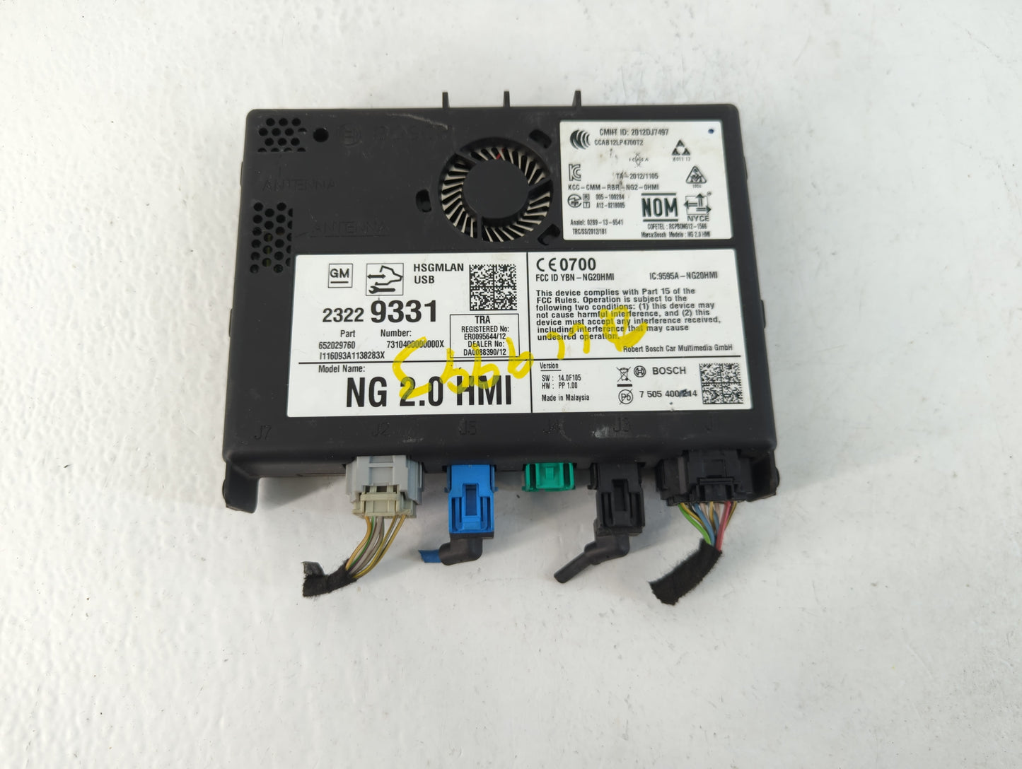 Gmc Canyon Bluetooth Phone Communication Control Module Ccm Oem 23229331 - Oemusedautoparts1.com