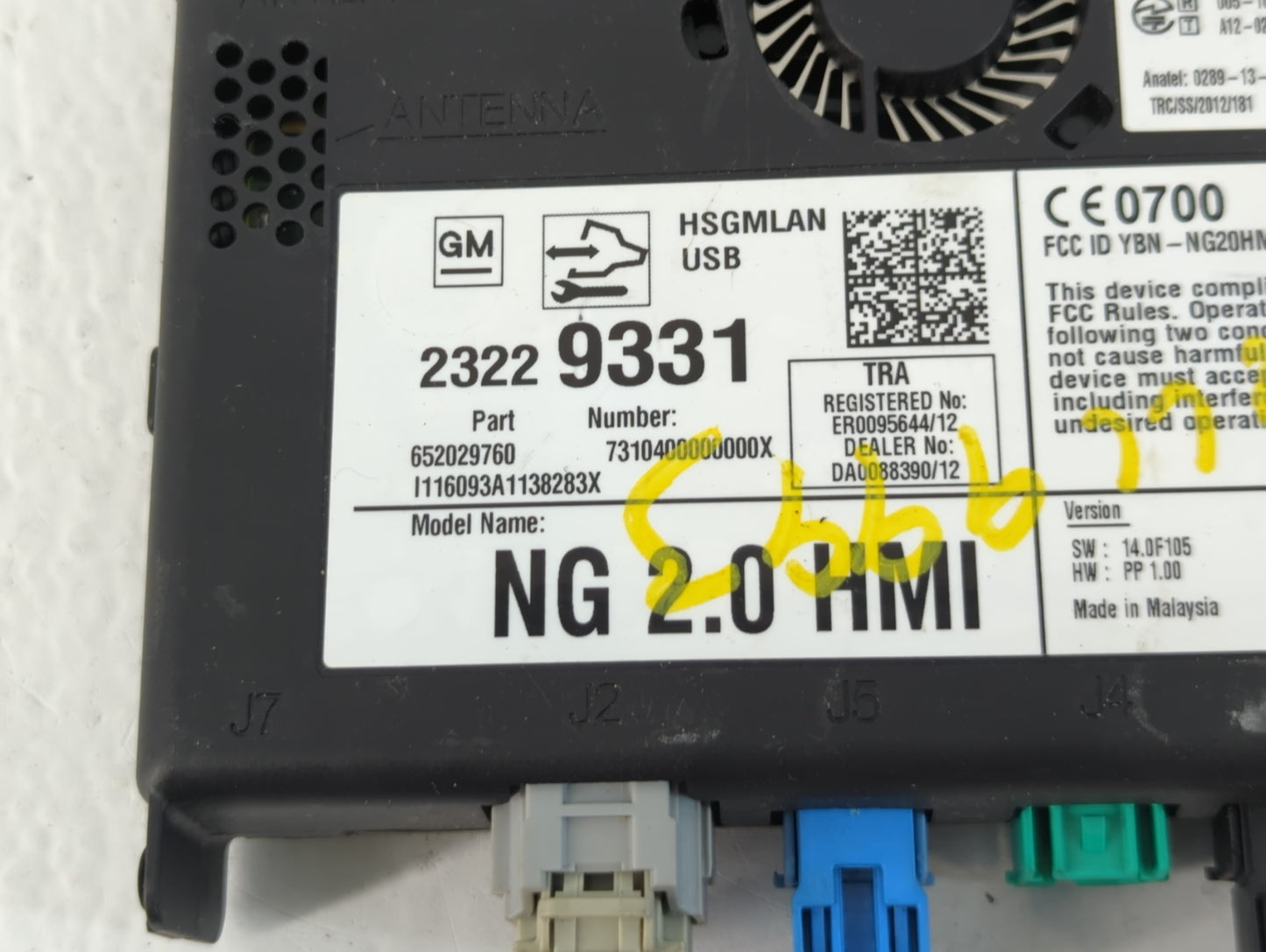Gmc Canyon Bluetooth Phone Communication Control Module Ccm Oem 23229331 - Oemusedautoparts1.com