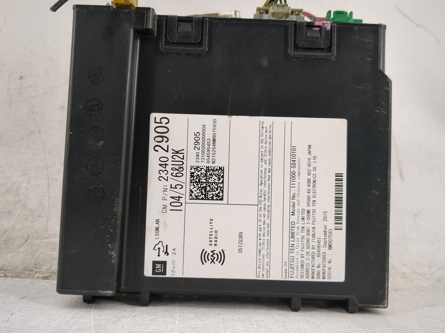 2016 Gmc Canyon Radio AM FM Cd Player Receiver Replacement P/N:23402905 111000-58410101 Fits Fits 2017 OEM Used Auto Parts -