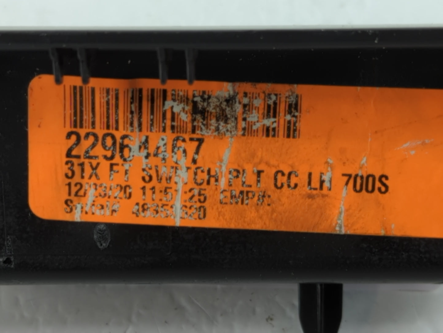 2015-2022 Gmc Canyon Master Power Window Switch Replacement Driver Side Left P/N:22964467 Fits OEM Used Auto Parts - Oemused
